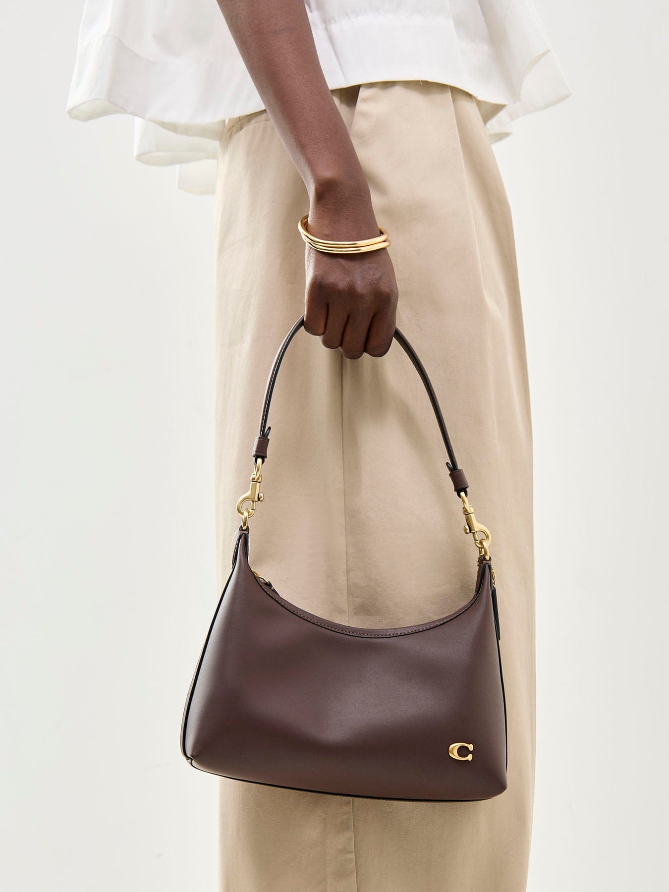 Coach Juliet 25 Glovetanned Leather Shoulder Bag Maple