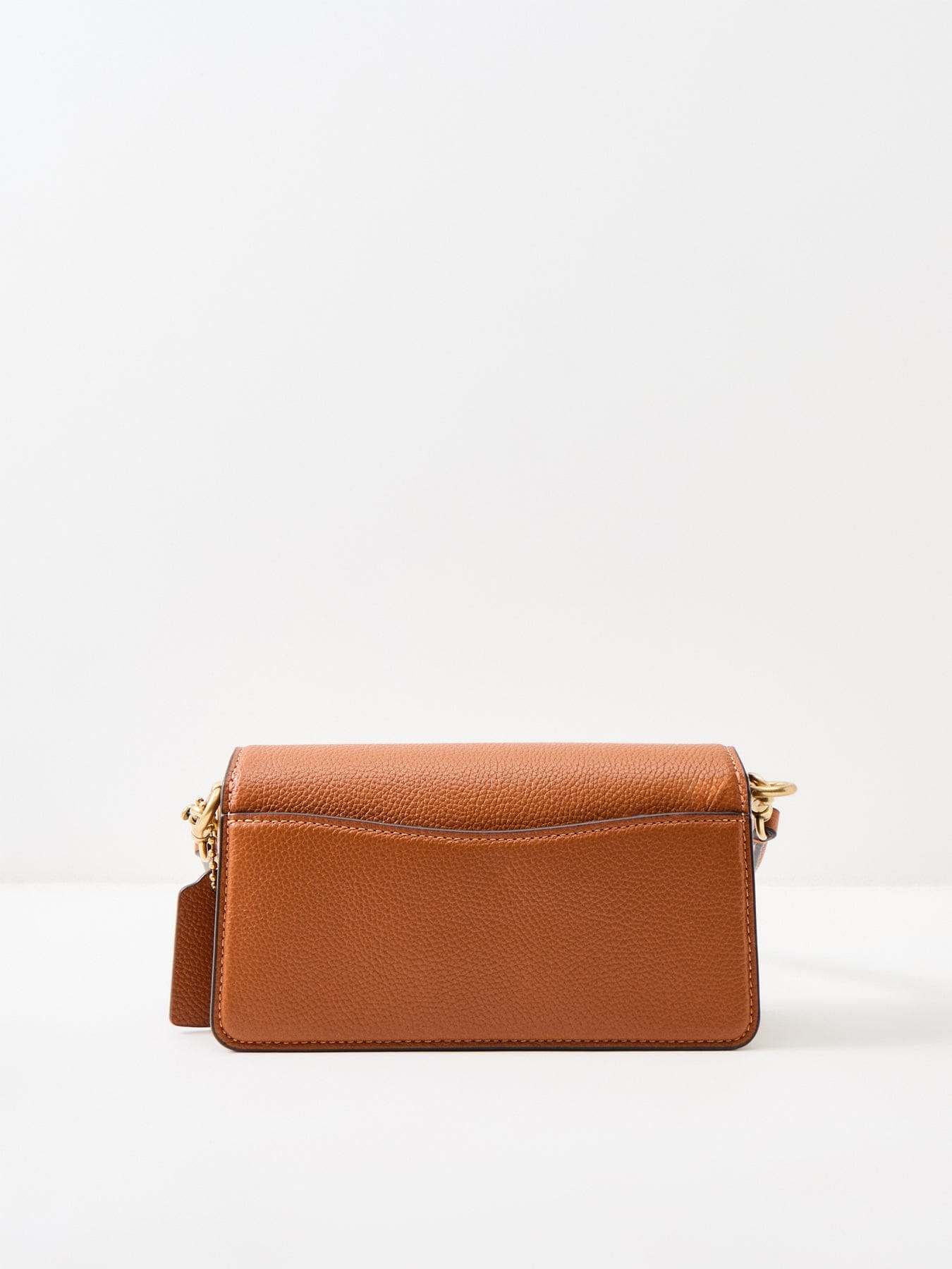 Coach Tabby 20 Polished Pebble Leather Shoulder Bag Amber Brown