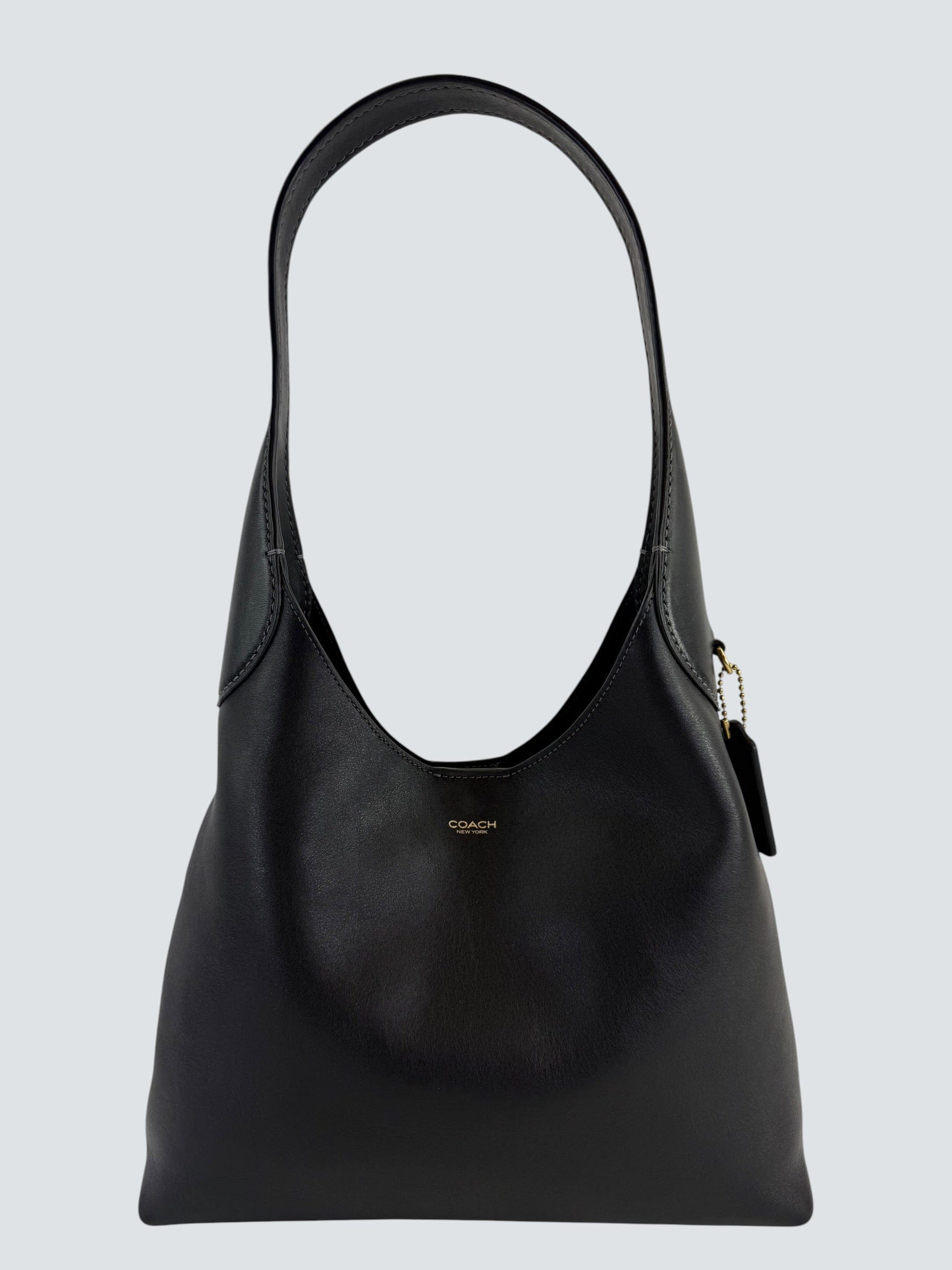 Coach Black Leather Brooklyn Shoulder Bag