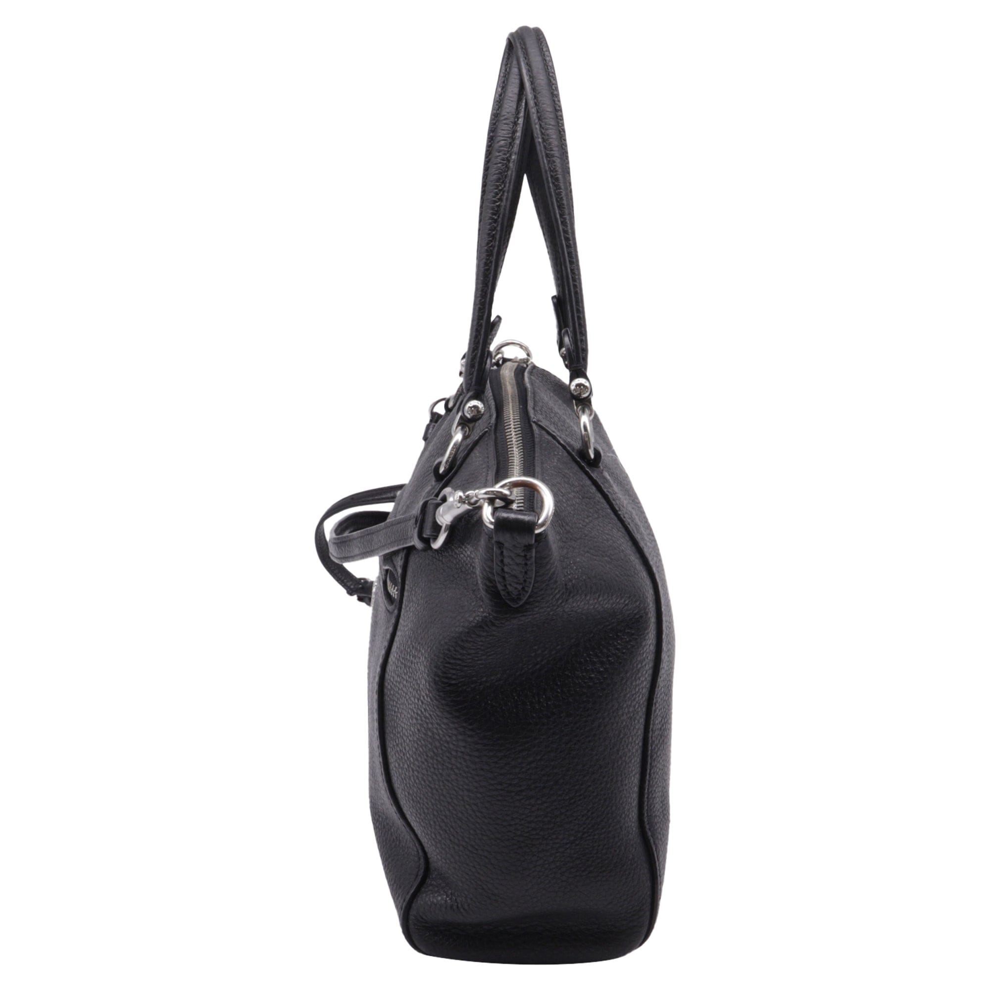 Coach Prairie Satchel Bag in Black Leather