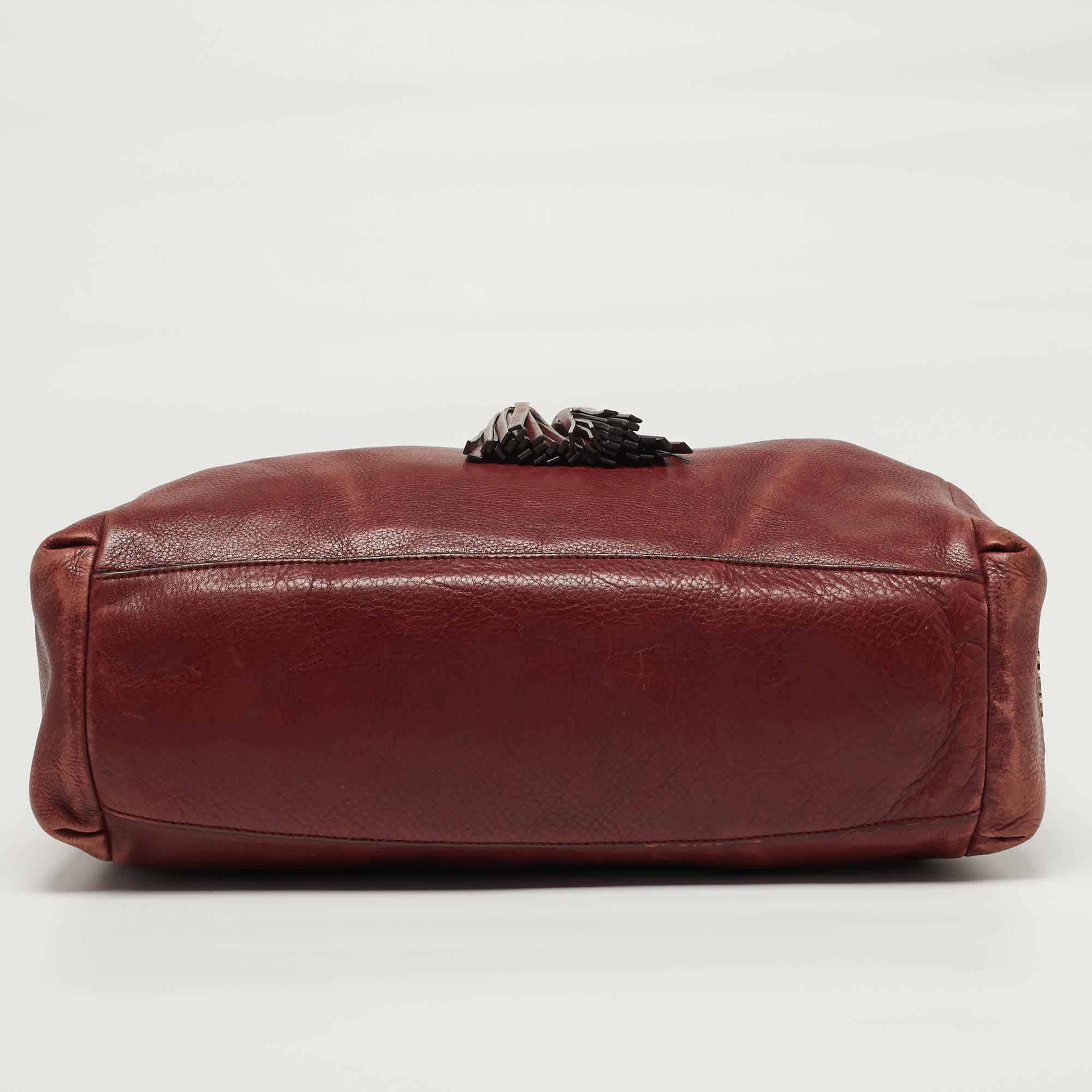 Coach Madison Drawstring Red Leather Shoulder Bag