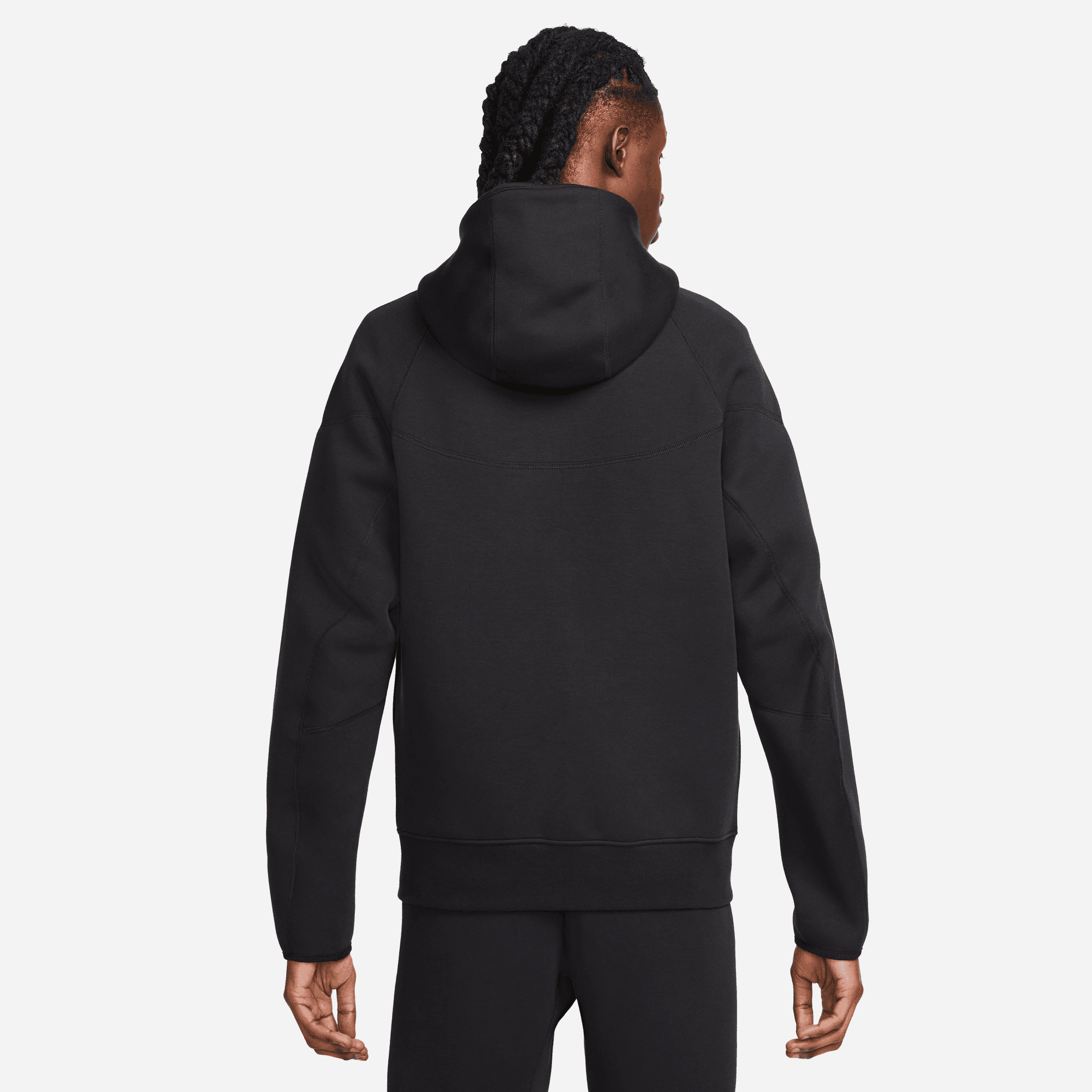 Nike TECH FLEECE FULL - ZIP HOODIE - BLACK