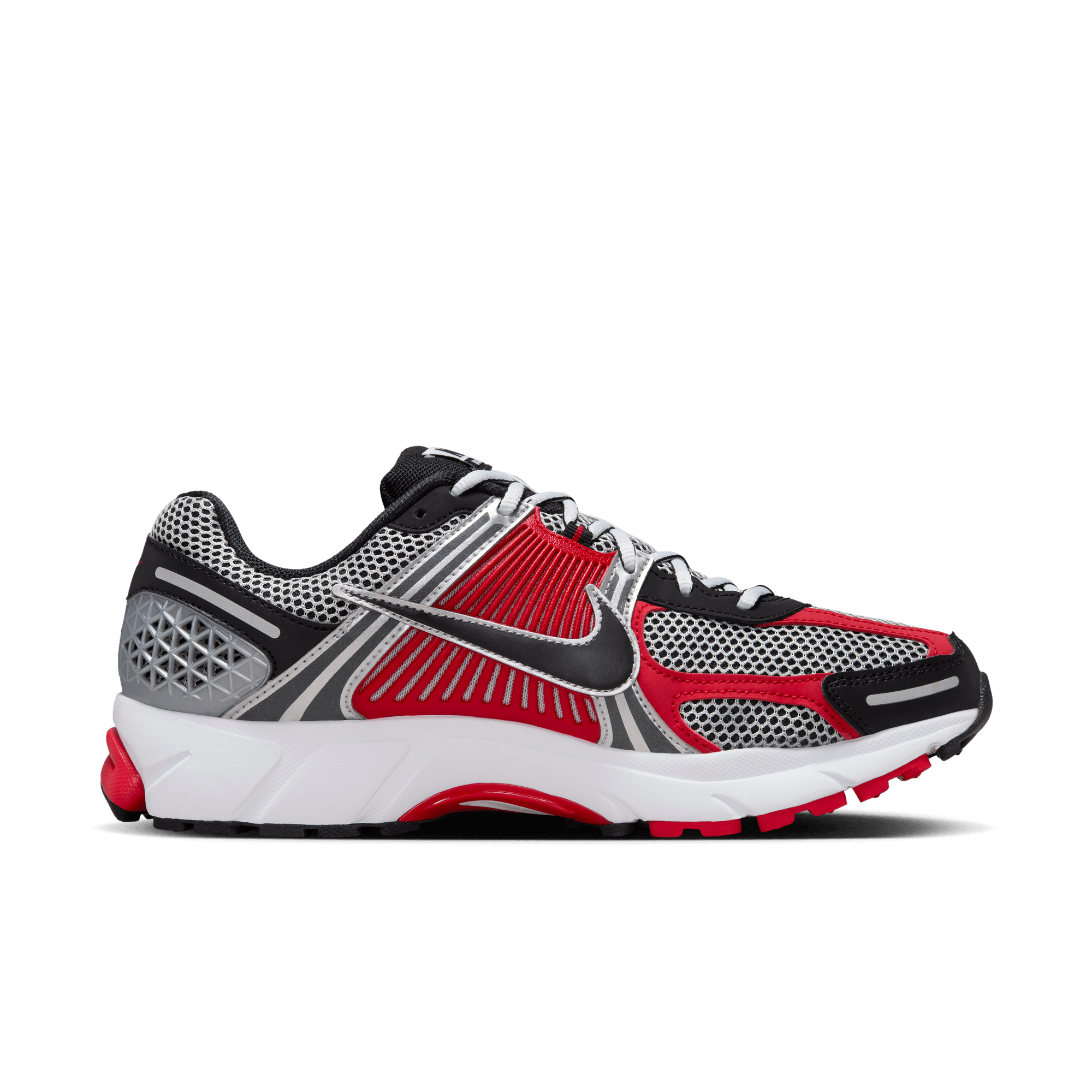 Nike ZOOM VOMERO 5 - METALLIC SILVER / UNIVERSITY RED / BLACK