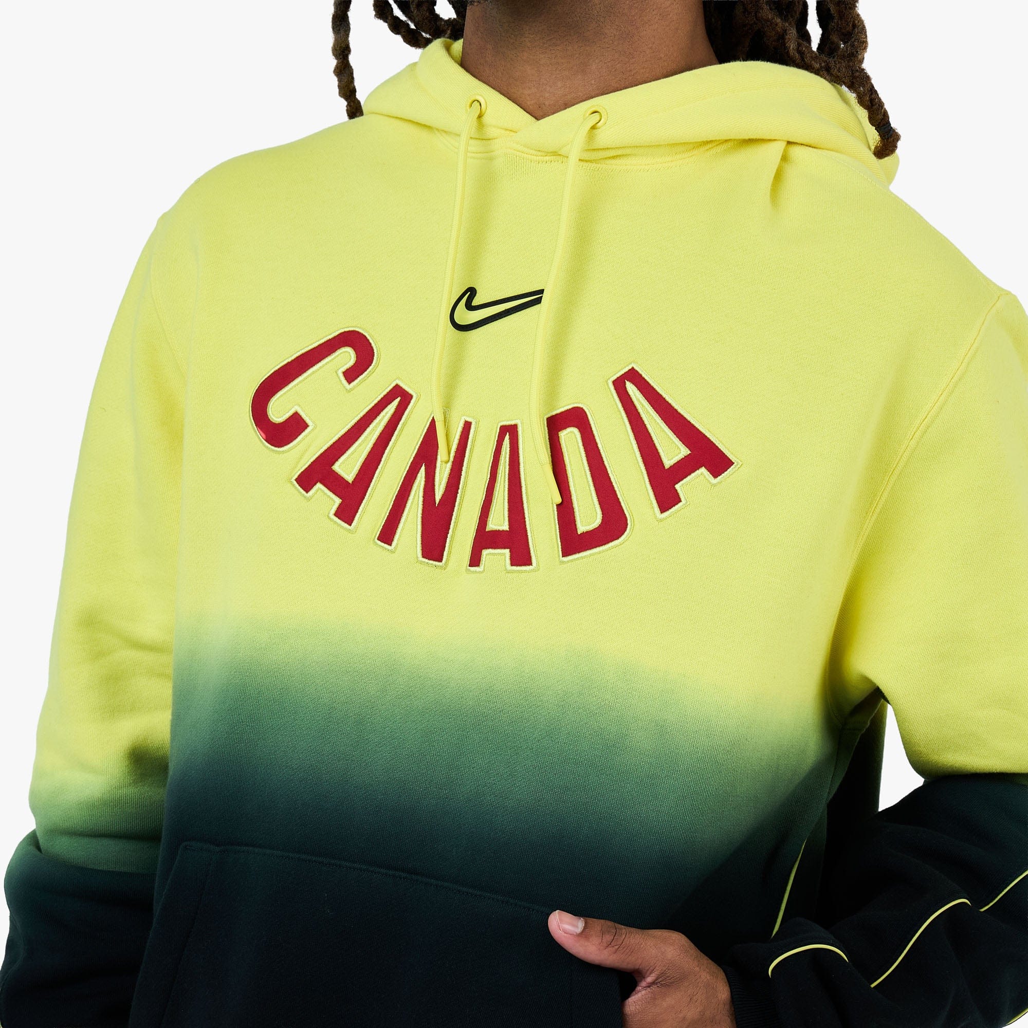 Nike x Canada x NOCTA CS Hoodie Sonic Yellow / Black - Gym Red