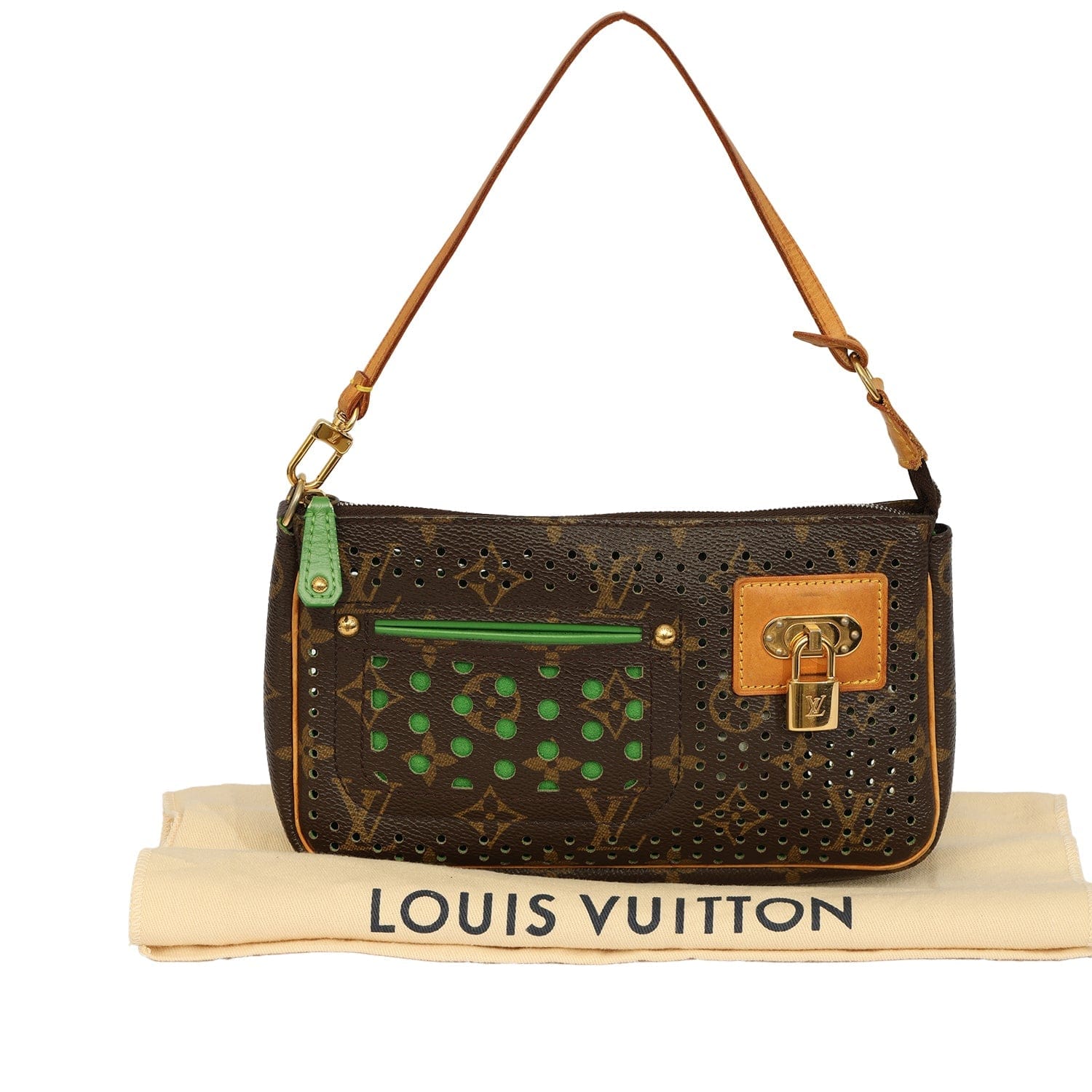 LOUIS VUITTON PERFORATED MONOGRAM POCHETTE ACCESSORIES BAG