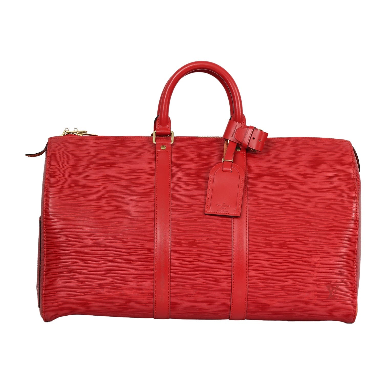 LOUIS VUITTON KEEPALL 50 EPI LEATHER BAG