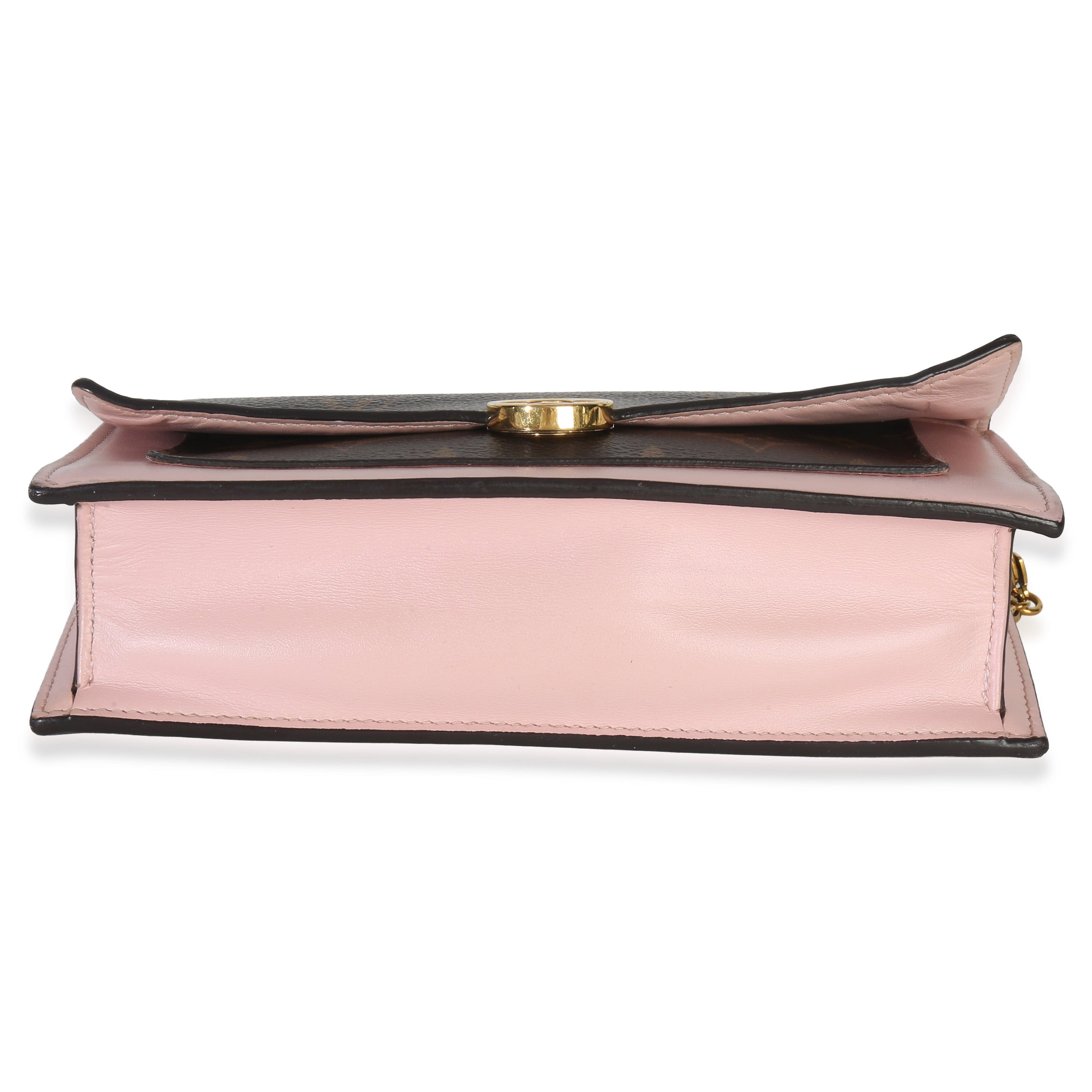Louis Vuitton Rose Ballerine Flore Chain Wallet