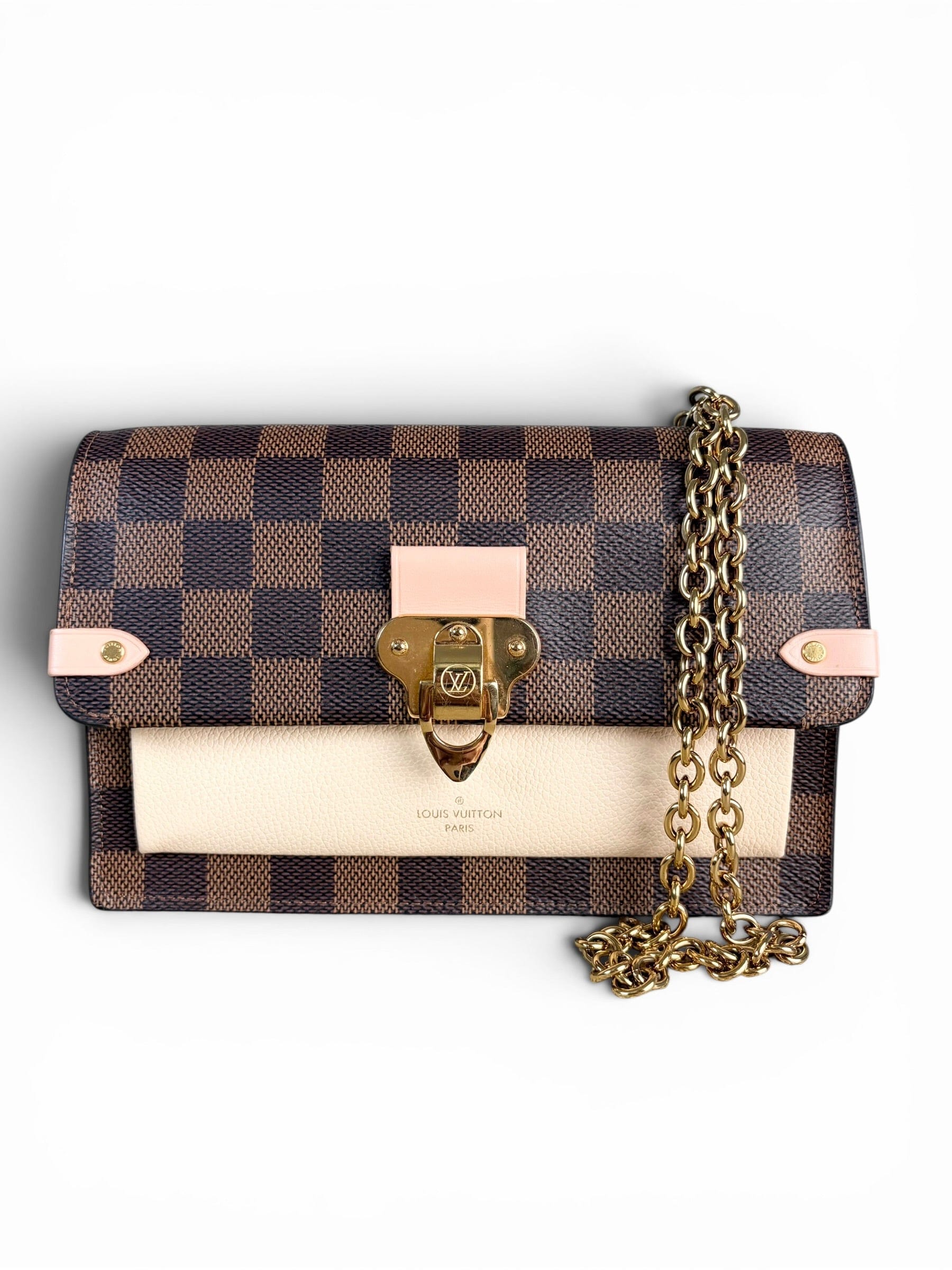 Louis Vuitton Damier Ebene Vavin Chain Wallet