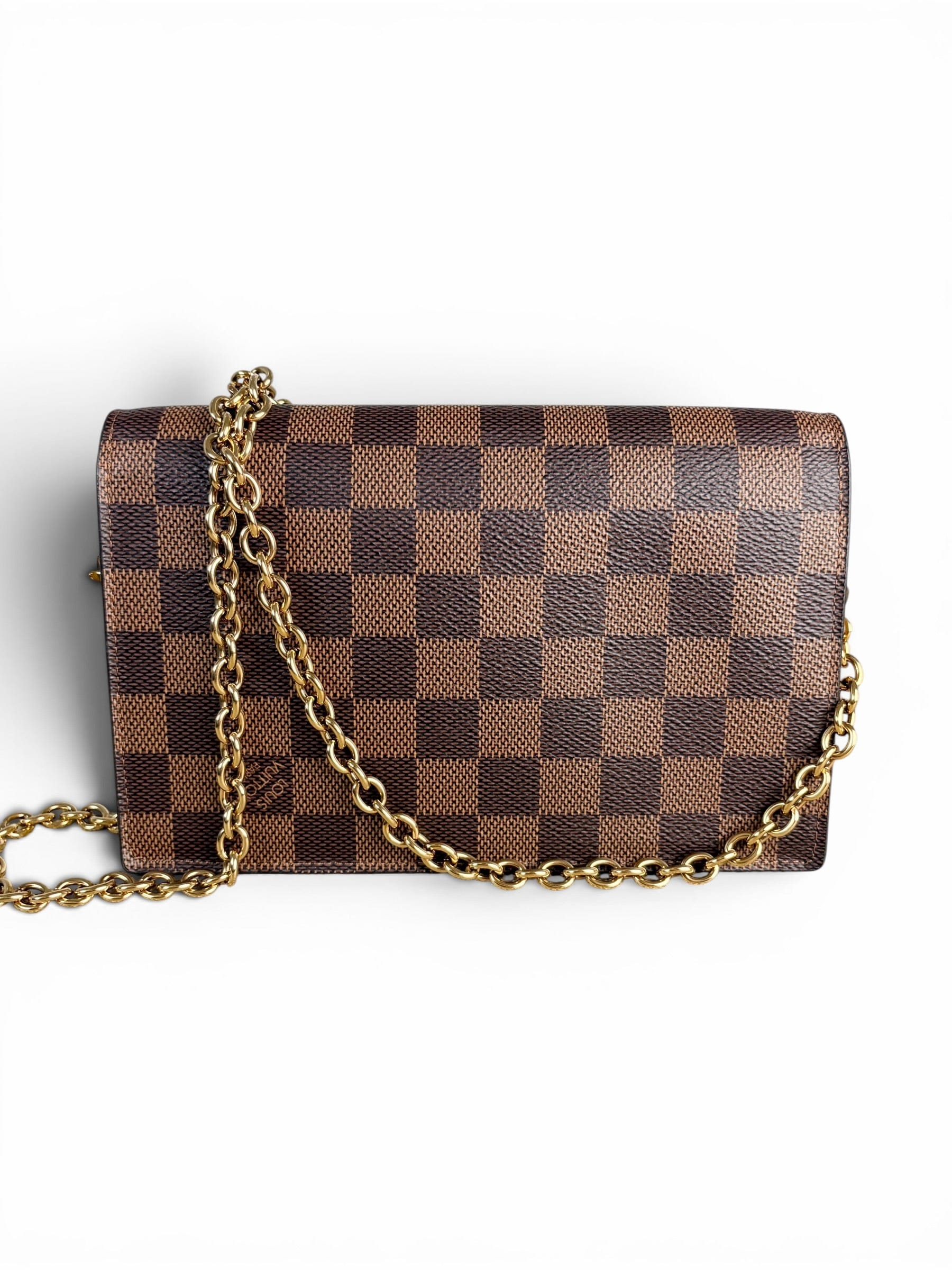 Louis Vuitton Damier Ebene Vavin Chain Wallet