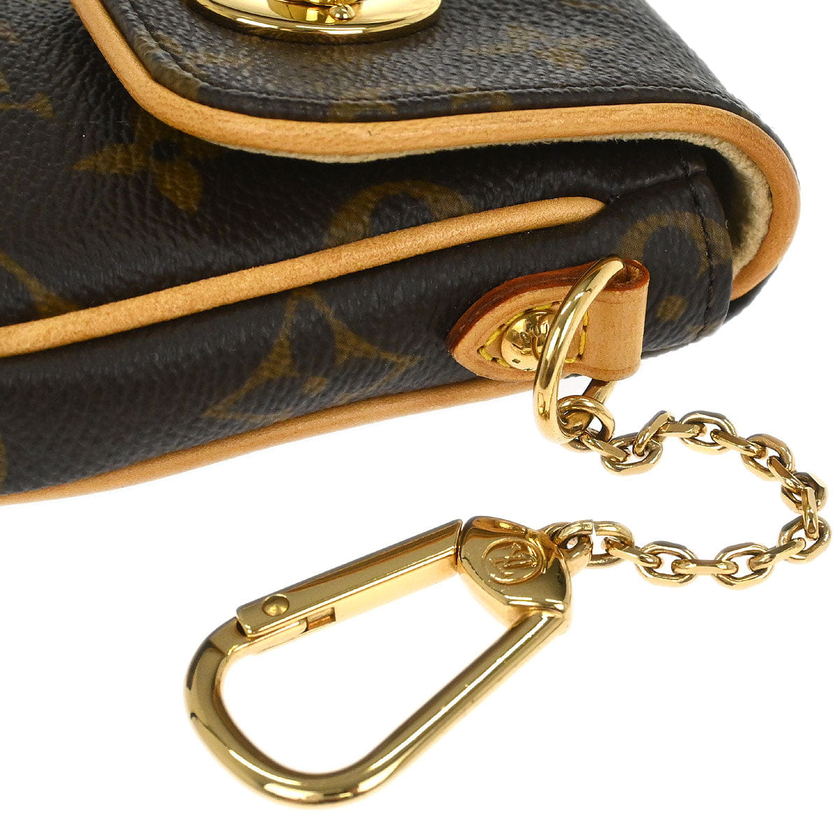Louis Vuitton 2008 Monogram Pochette Tulum Pouch Bag Key Holder M60020