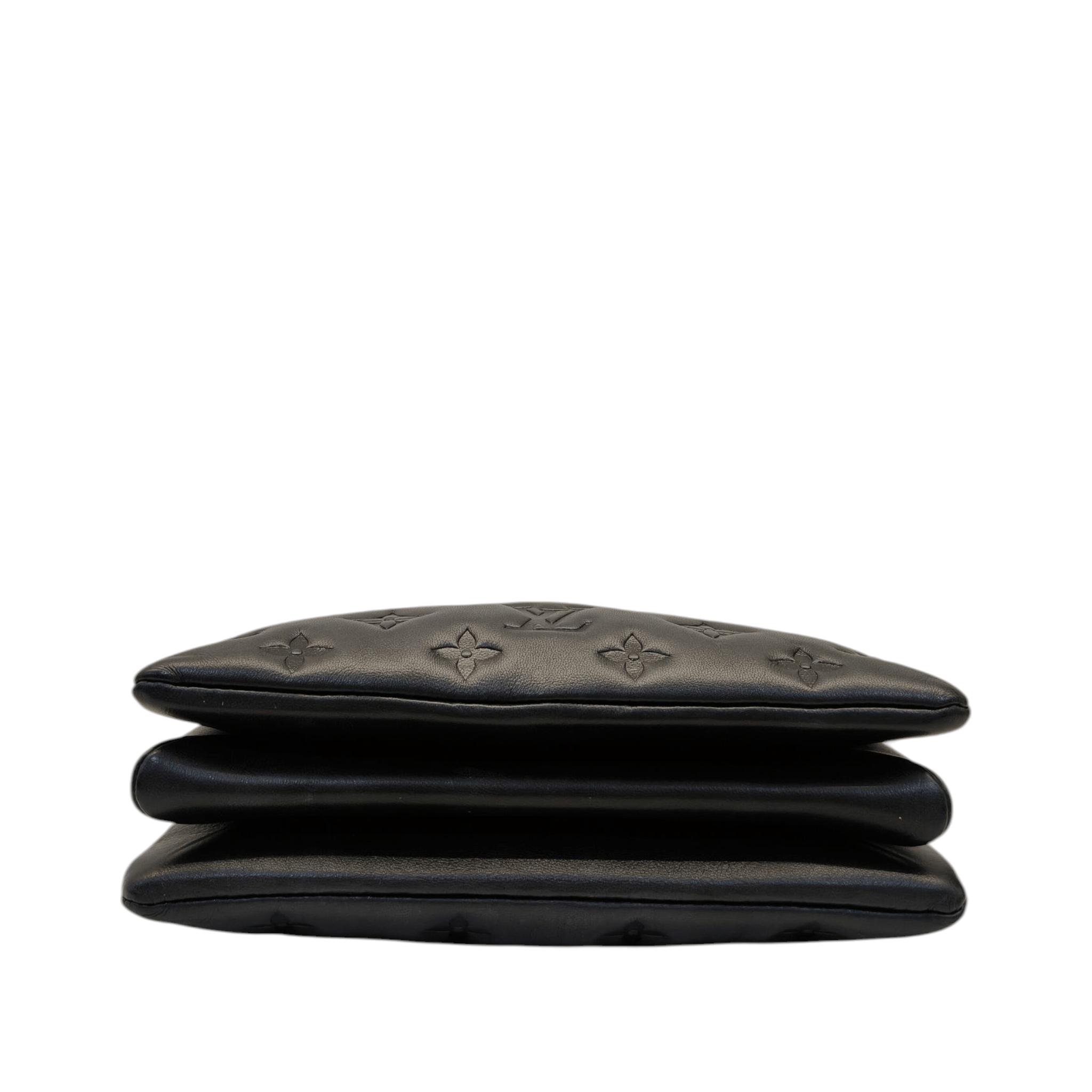 Louis Vuitton Black Monogram Embossed Coussin BB Bag