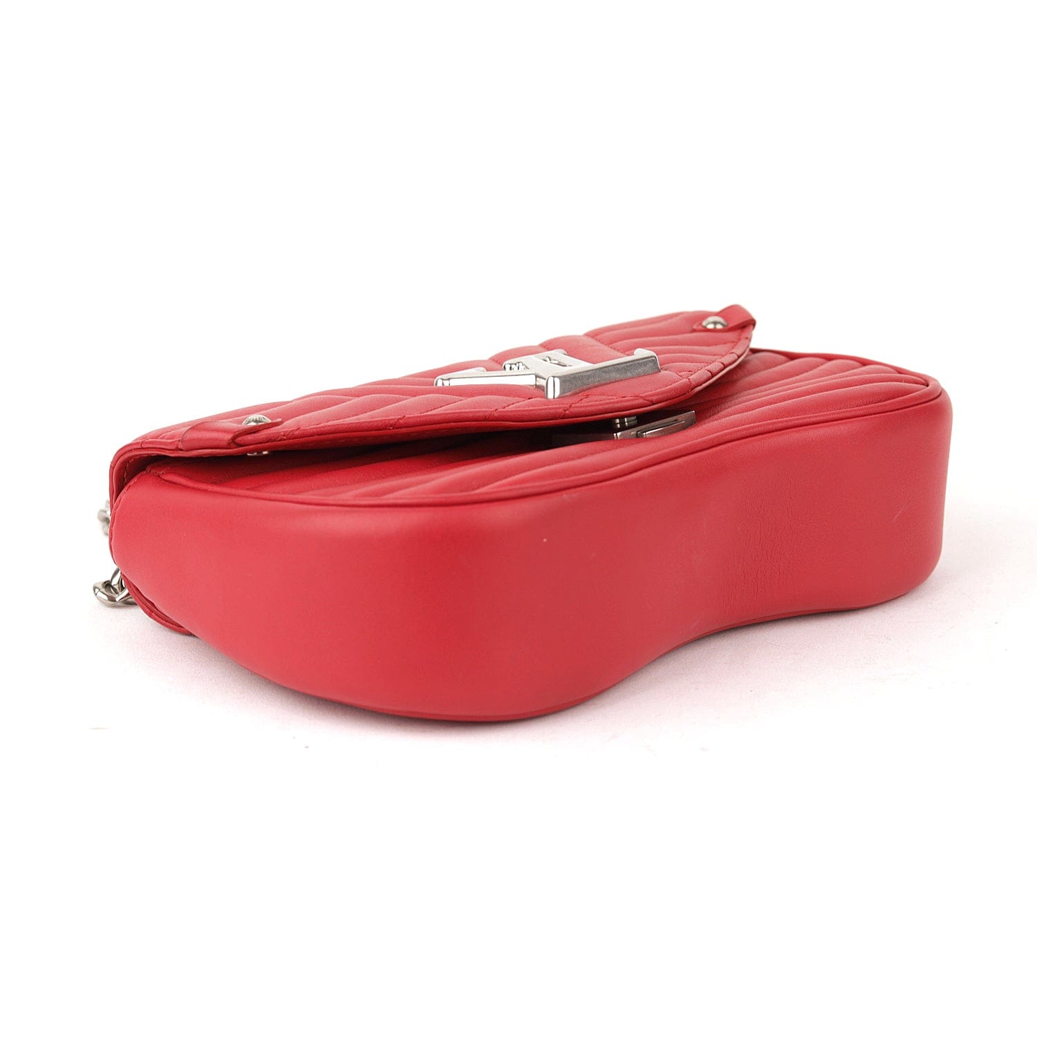 Louis Vuitton New Wave MM Red Leather Chain Bag