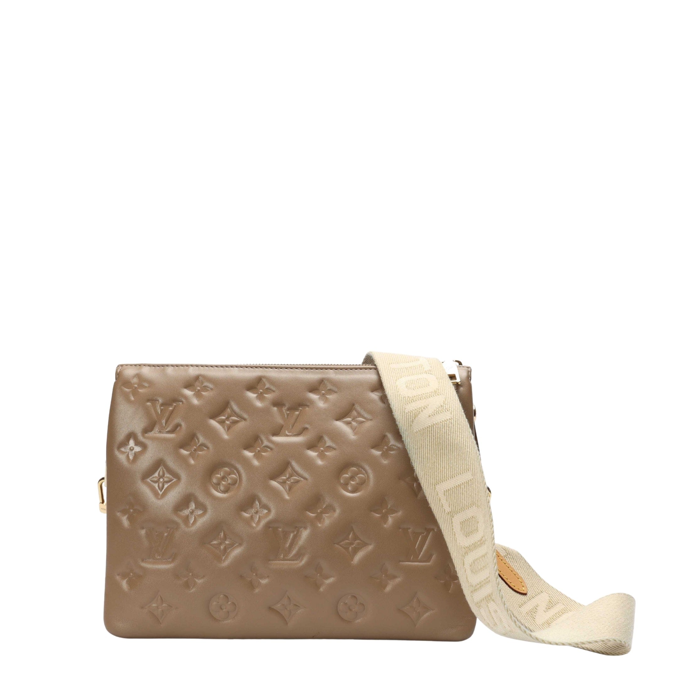 Louis Vuitton Taupe Monogram Coussin PM Bag