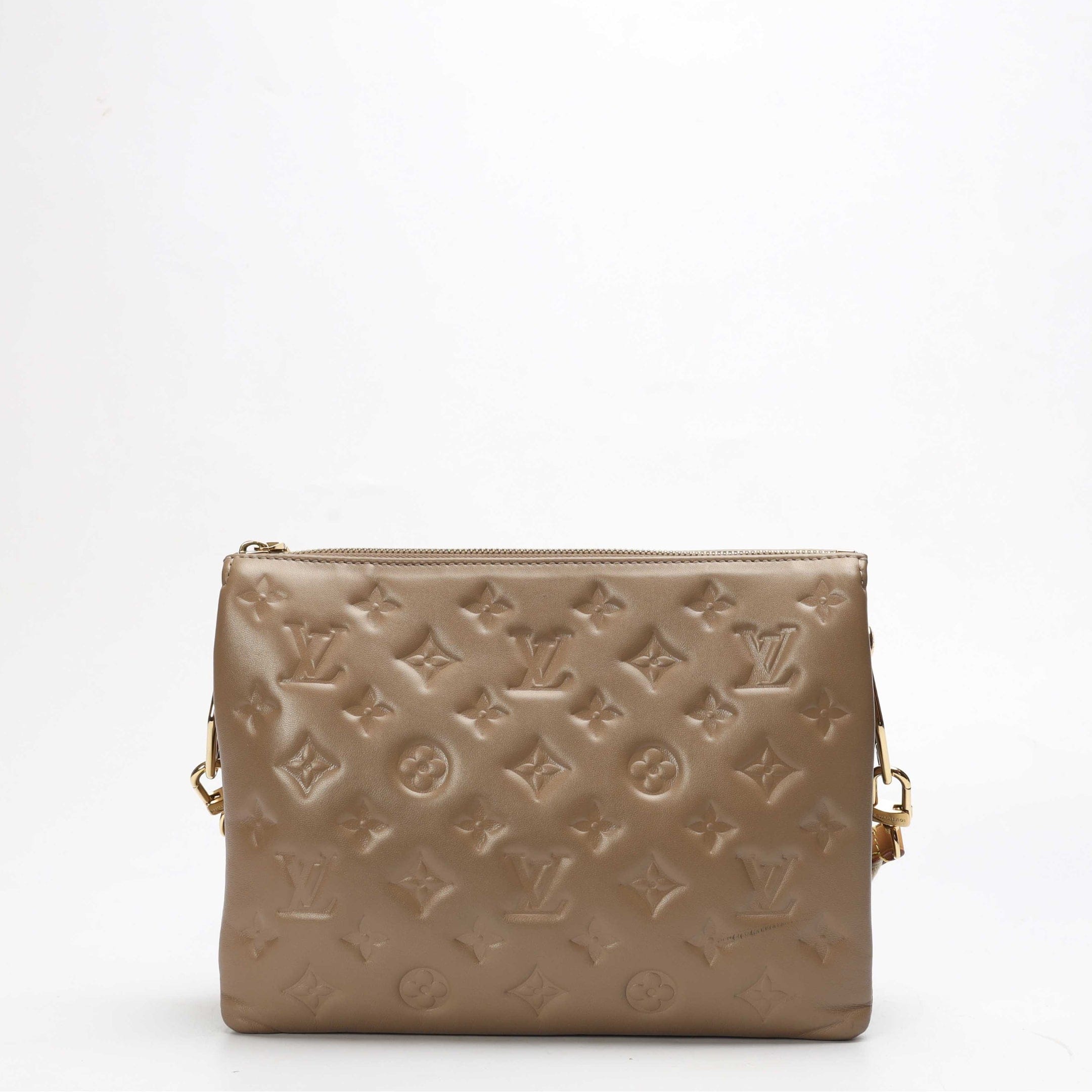 Louis Vuitton Taupe Monogram Coussin PM Bag
