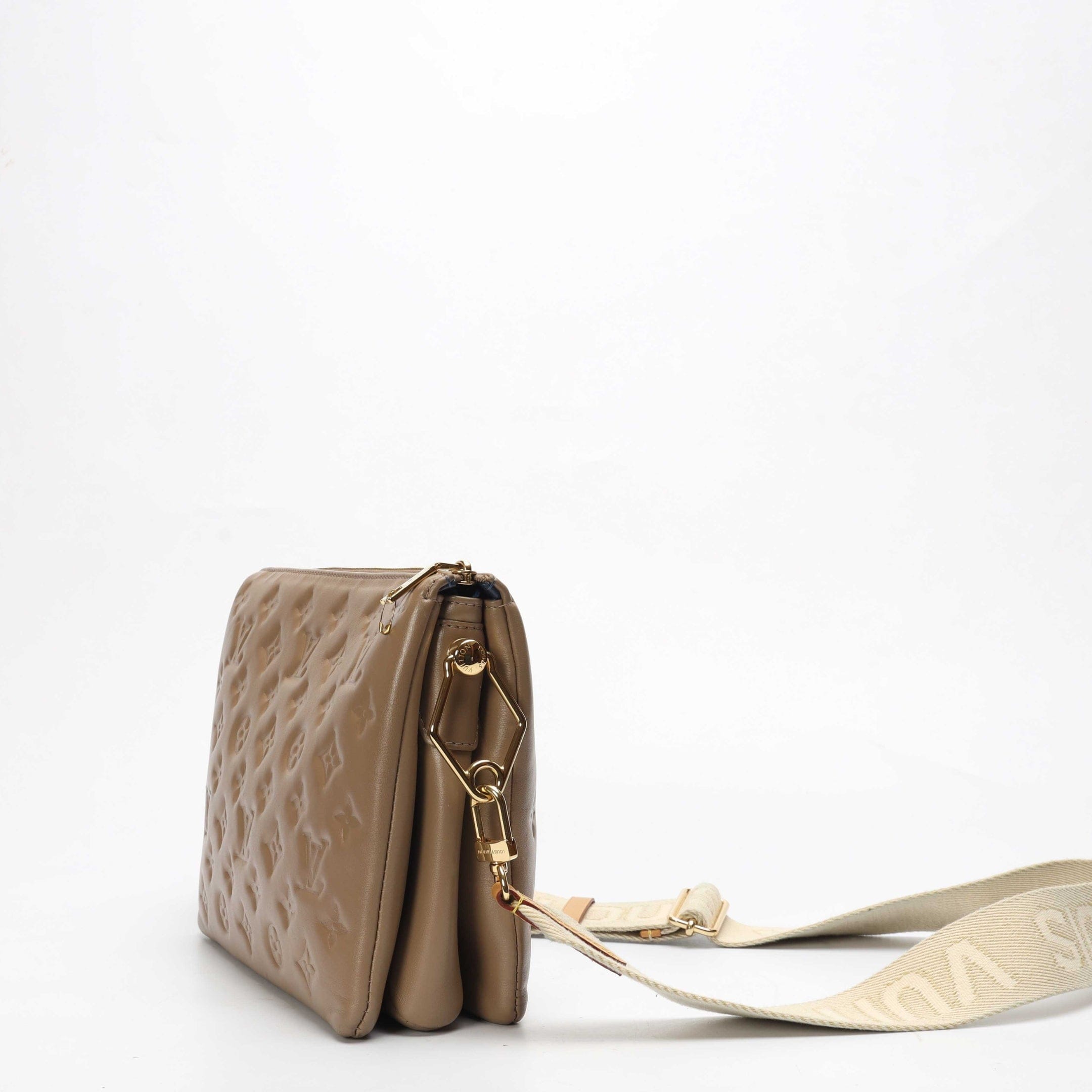 Louis Vuitton Taupe Monogram Coussin PM Bag