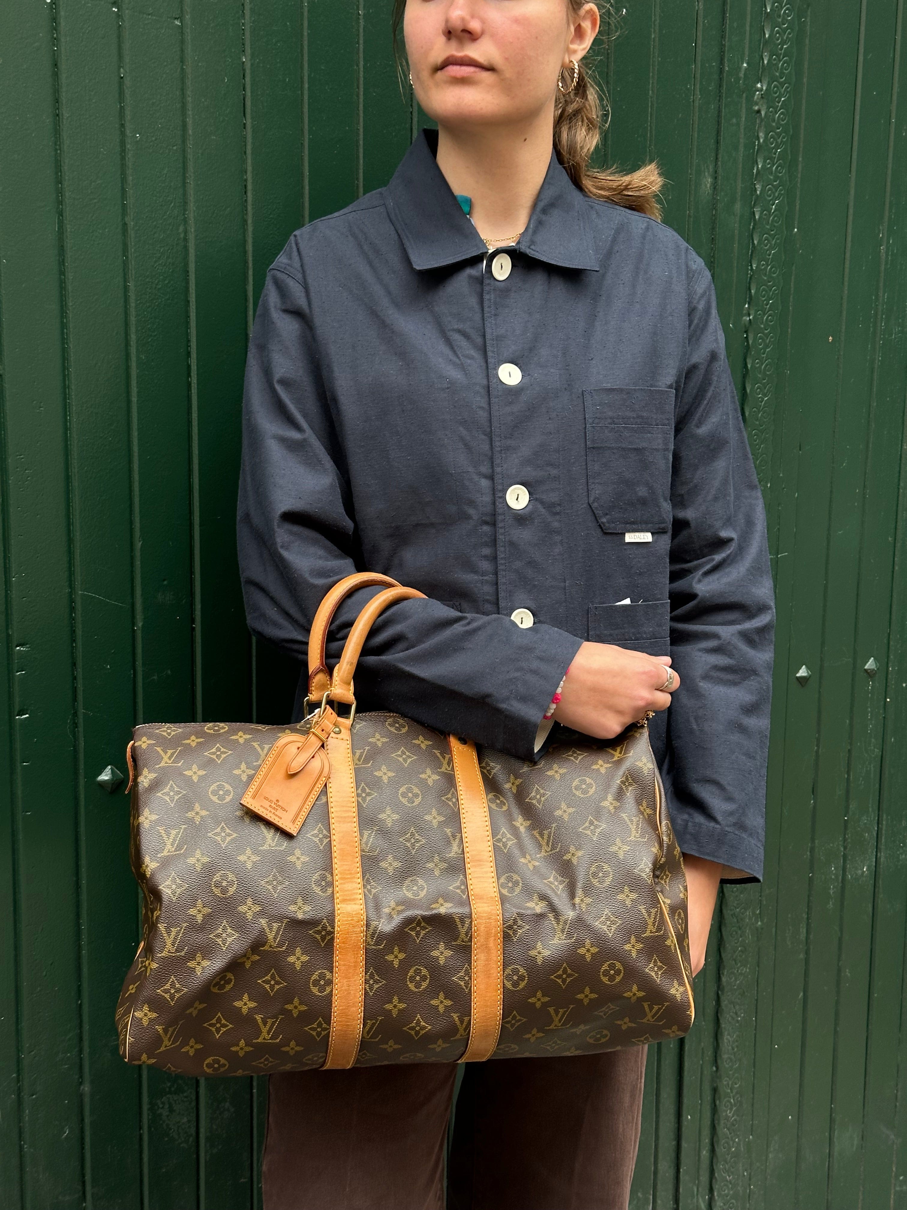 Louis Vuitton Monogram Canvas Keepall 45 Luggage