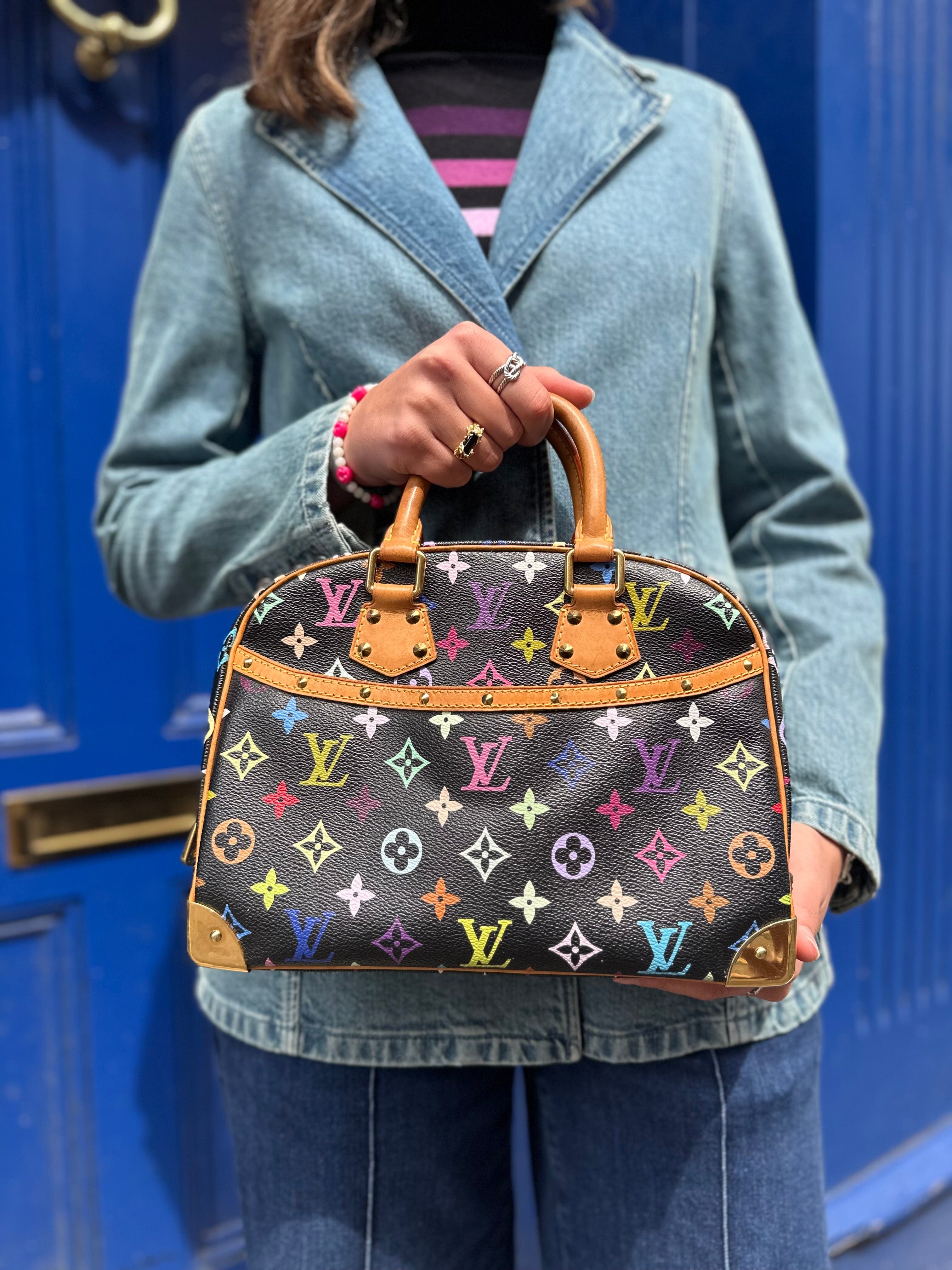 Louis Vuitton x Takashi Murakami Multi Colour Monogram Canvas Trouville
