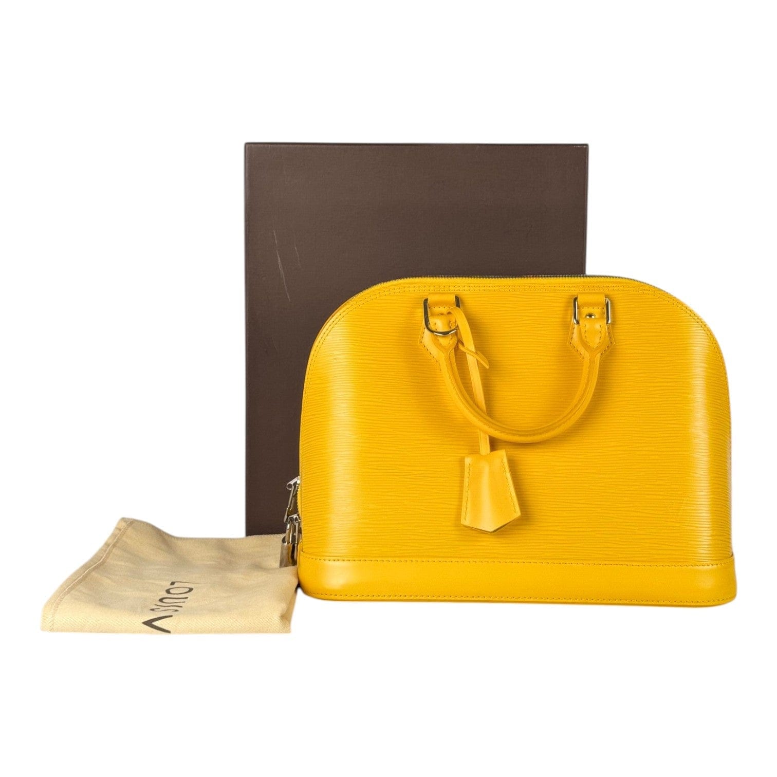 Louis Vuitton Yellow Alma PM In Epi Leather Bag
