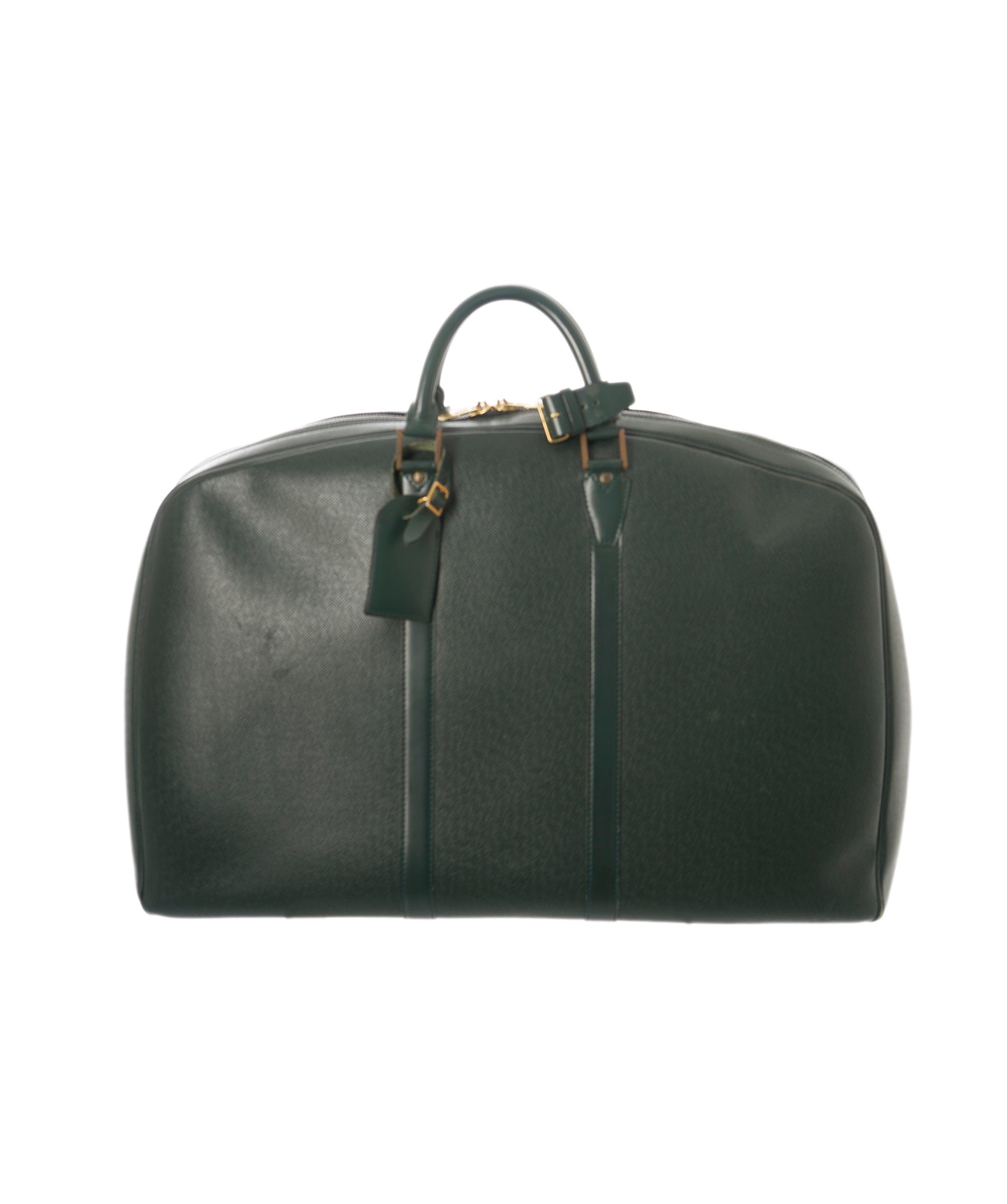 Louis Vuitton LV Green Taiga Leather Keepal Boston PM Bag 55 cm - APC0002