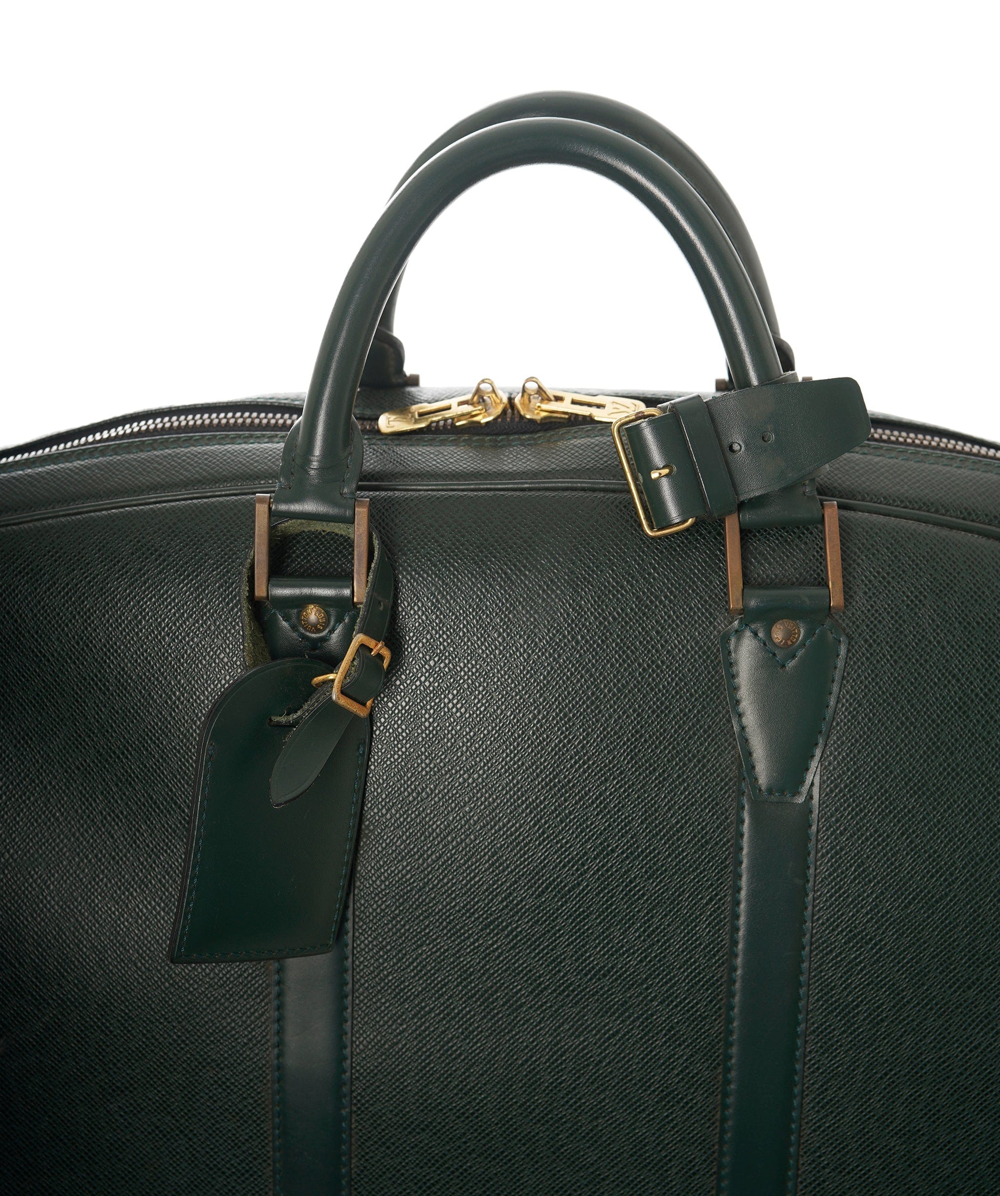 Louis Vuitton LV Green Taiga Leather Keepal Boston PM Bag 55 cm - APC0002