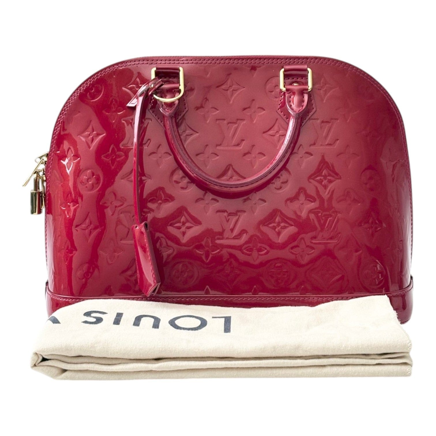 Louis Vuitton Red Alma in Vernis Leather Bag
