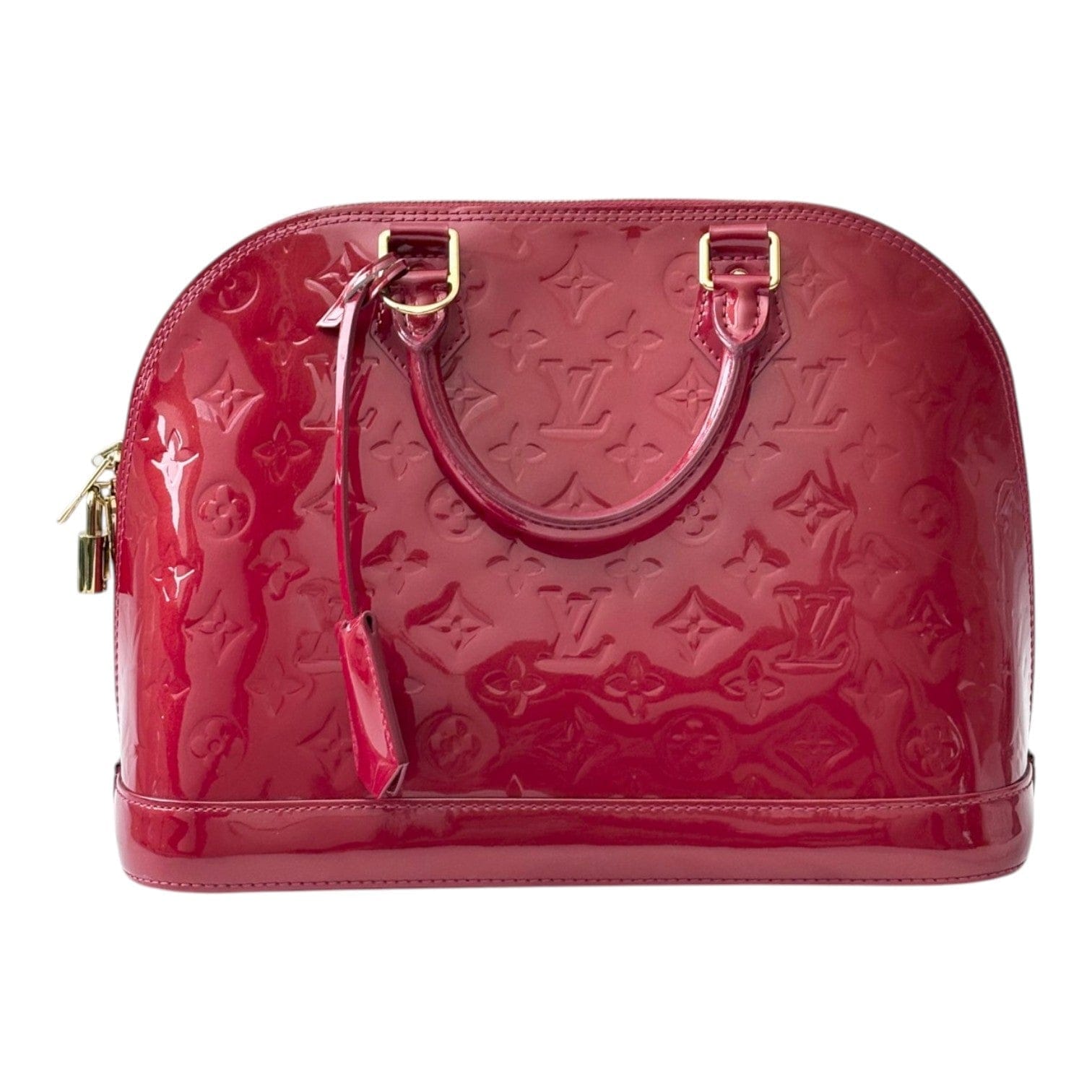 Louis Vuitton Red Alma in Vernis Leather Bag