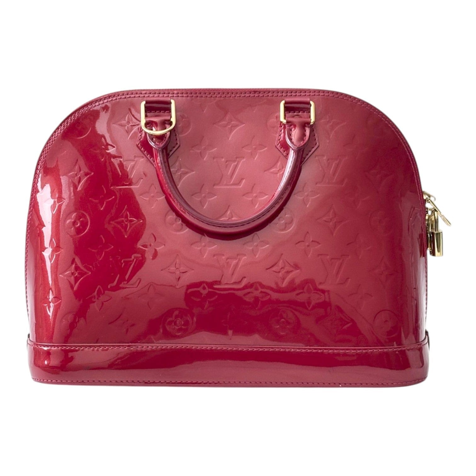 Louis Vuitton Red Alma in Vernis Leather Bag