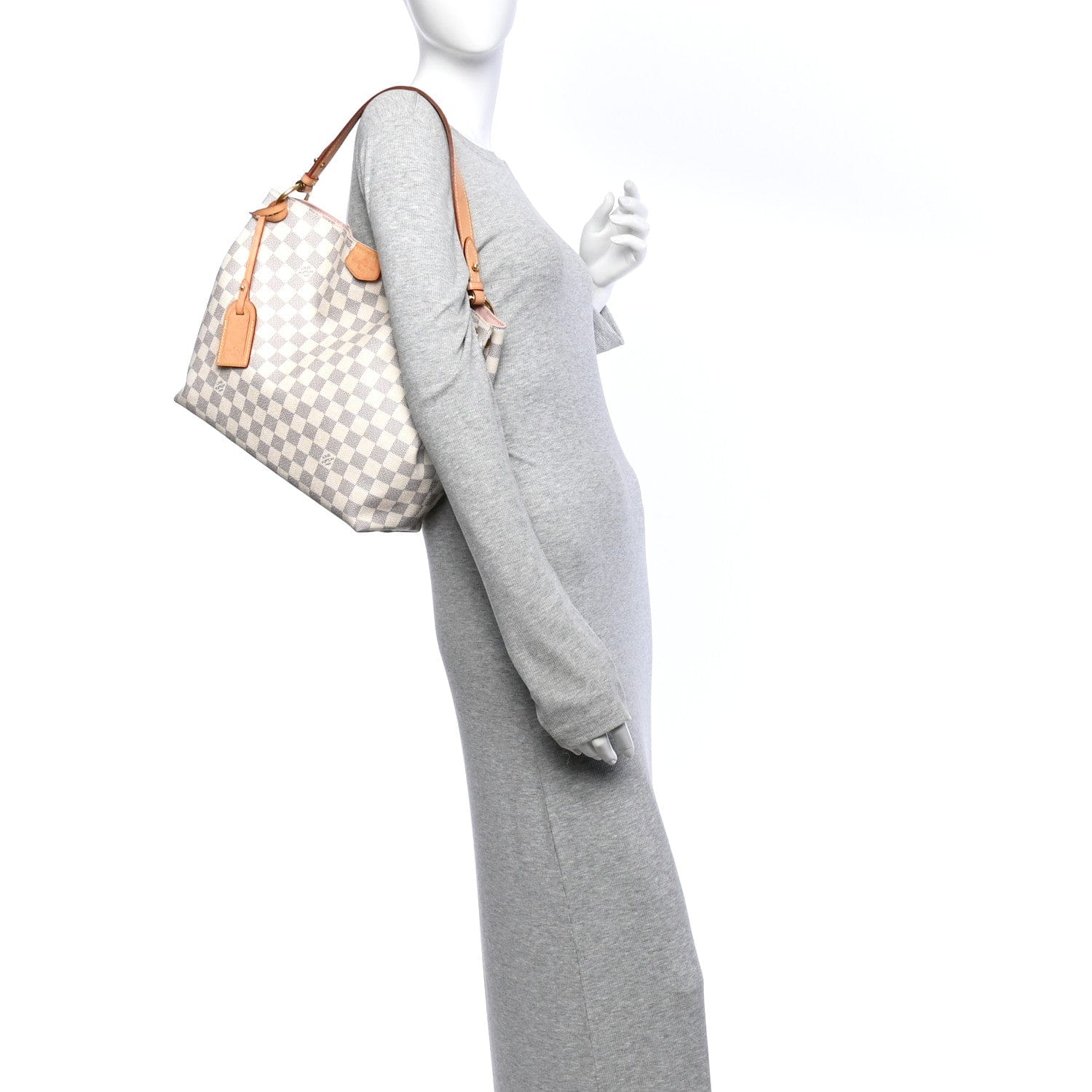 Louis Vuitton Damier Azur Graceful PM Rose Ballerine