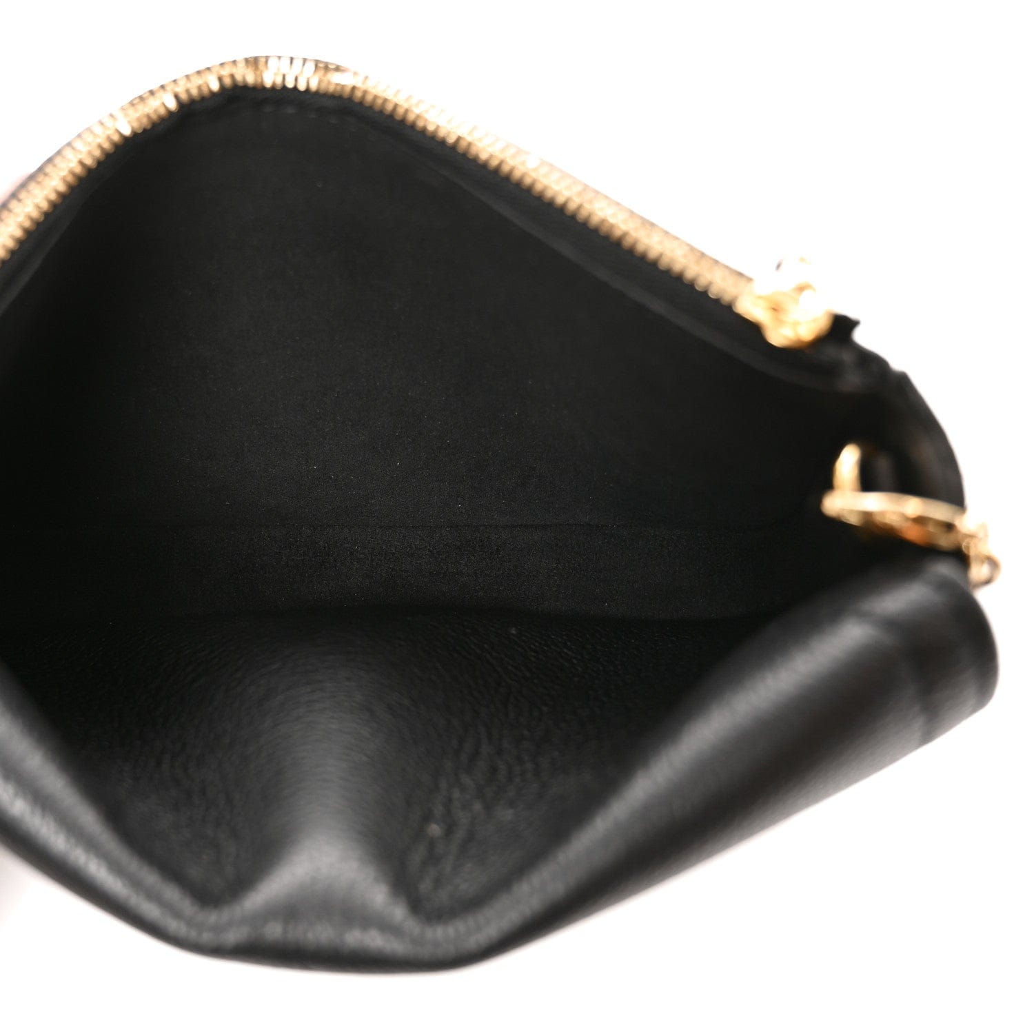 Louis Vuitton Calfskin Lockme Phone Chain Pouch Vanille Black