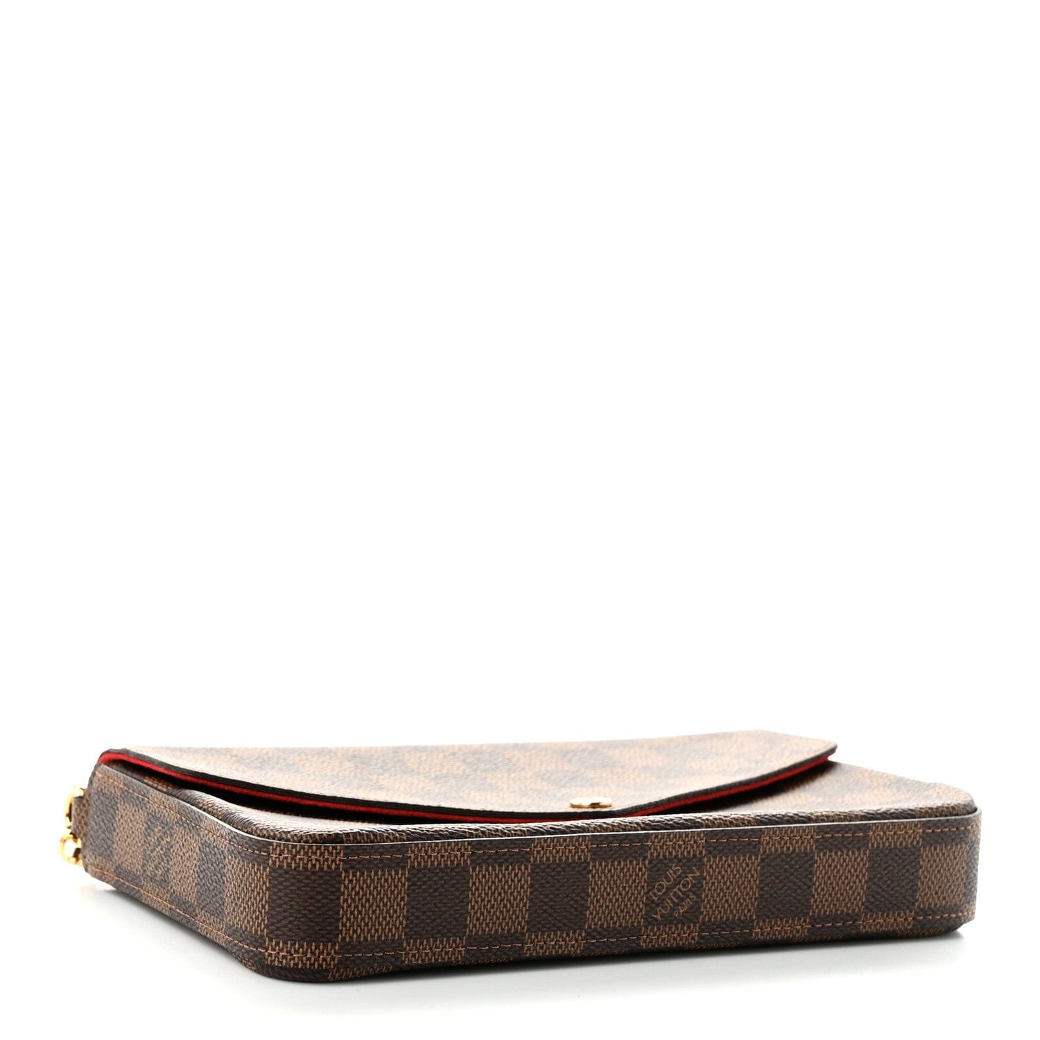 Louis Vuitton Damier Ebene Pochette Felicie Chain Wallet