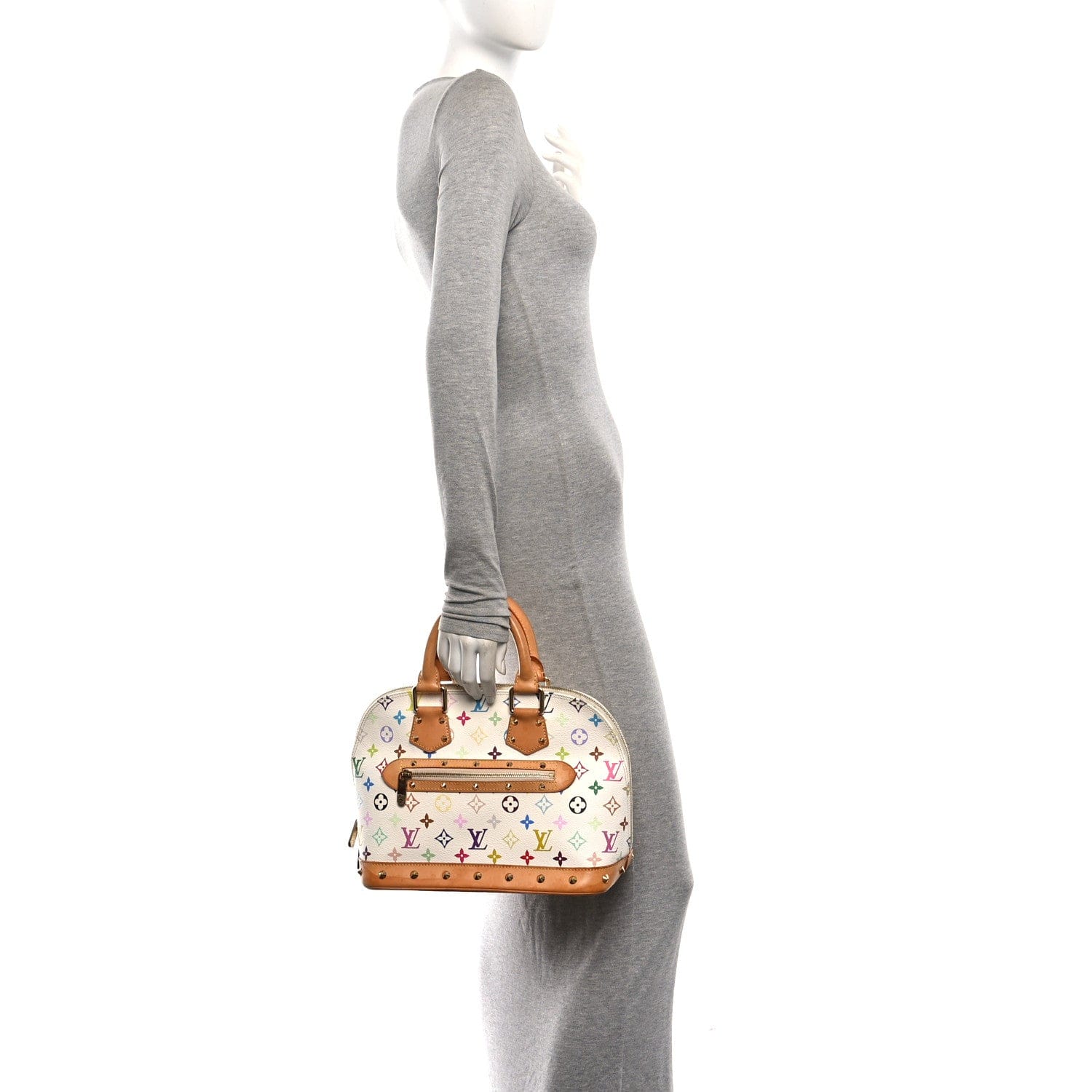 Louis Vuitton Monogram Multicolor Alma PM White