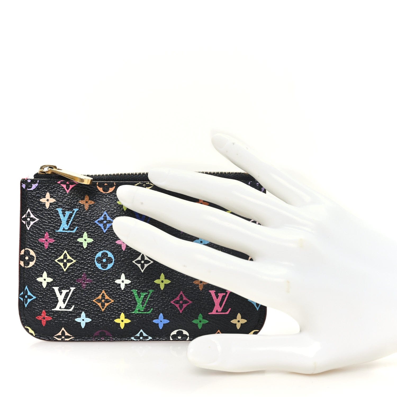 Louis Vuitton Monogram Multicolor Key Pouch Black Grenade