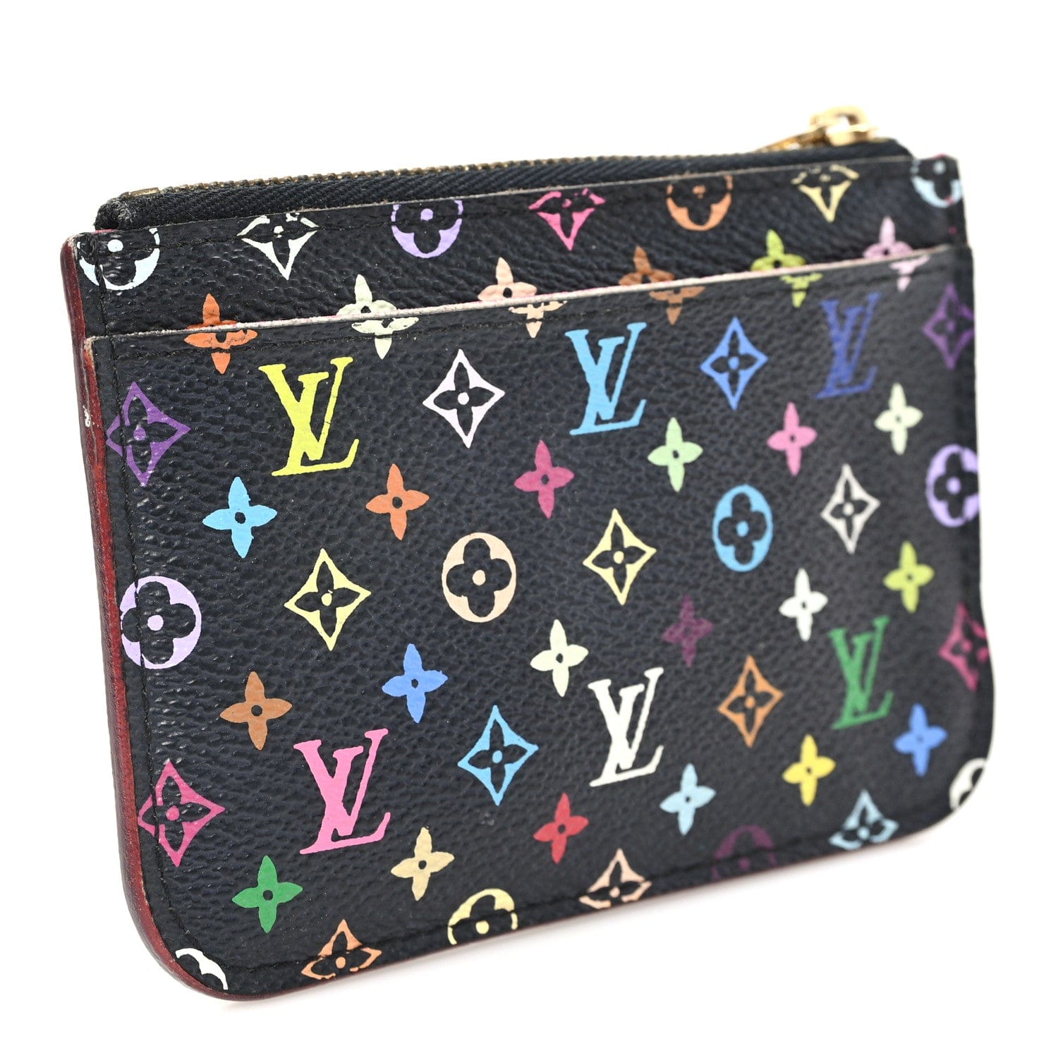 Louis Vuitton Monogram Multicolor Key Pouch Black Grenade