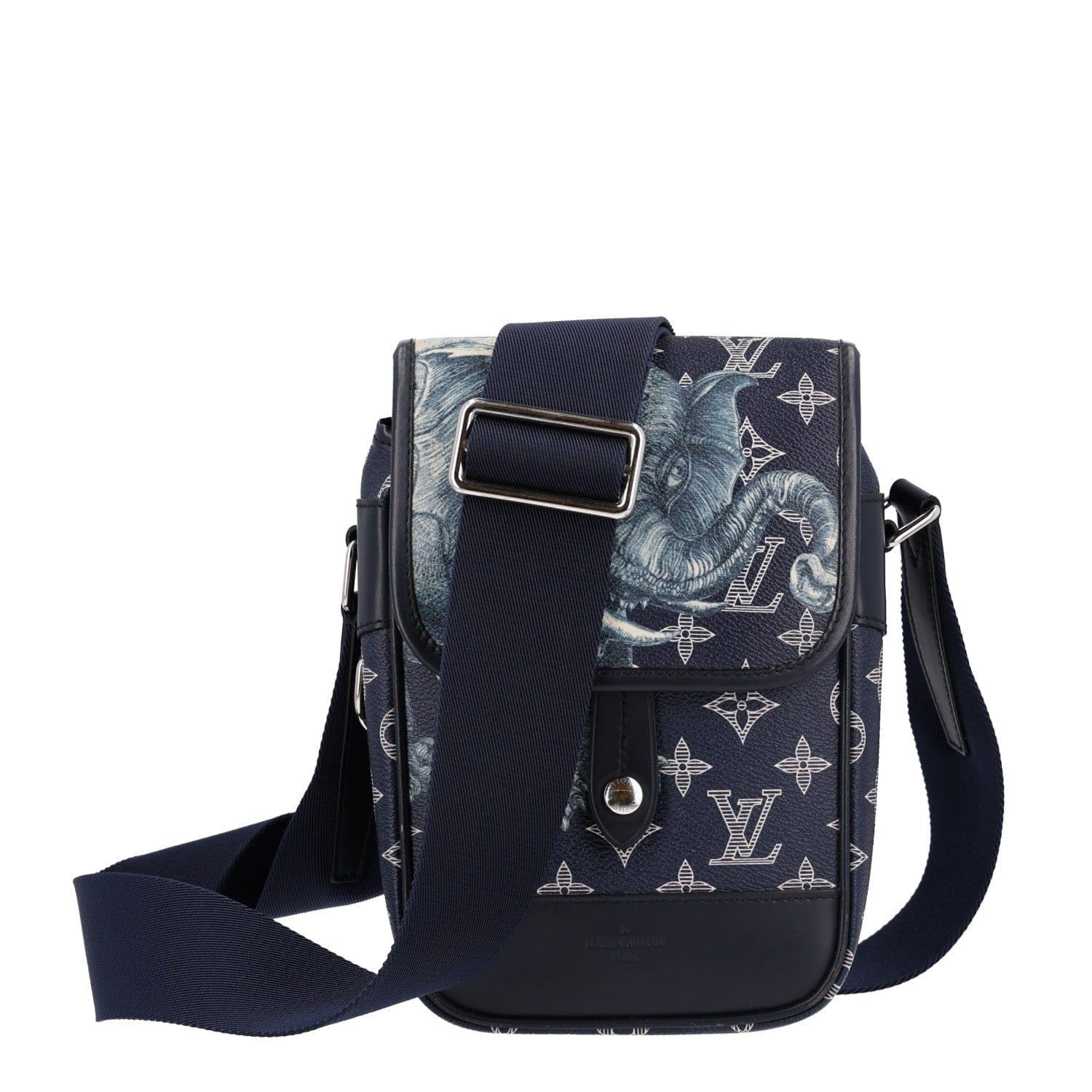 Louis Vuitton Savane Monogram Elephant Chapman Messenger BB Encre