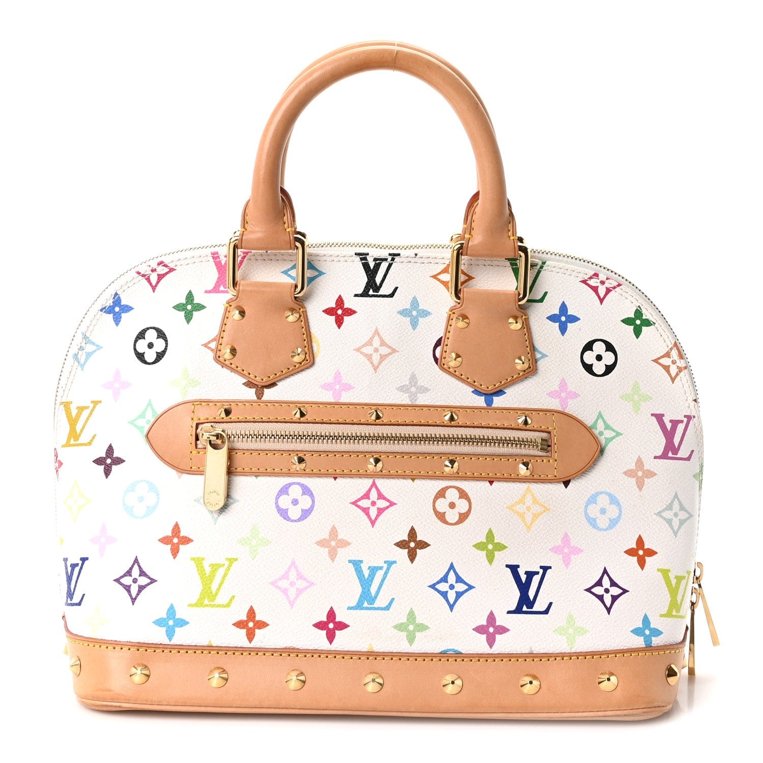 Louis Vuitton Monogram Multicolor Alma White