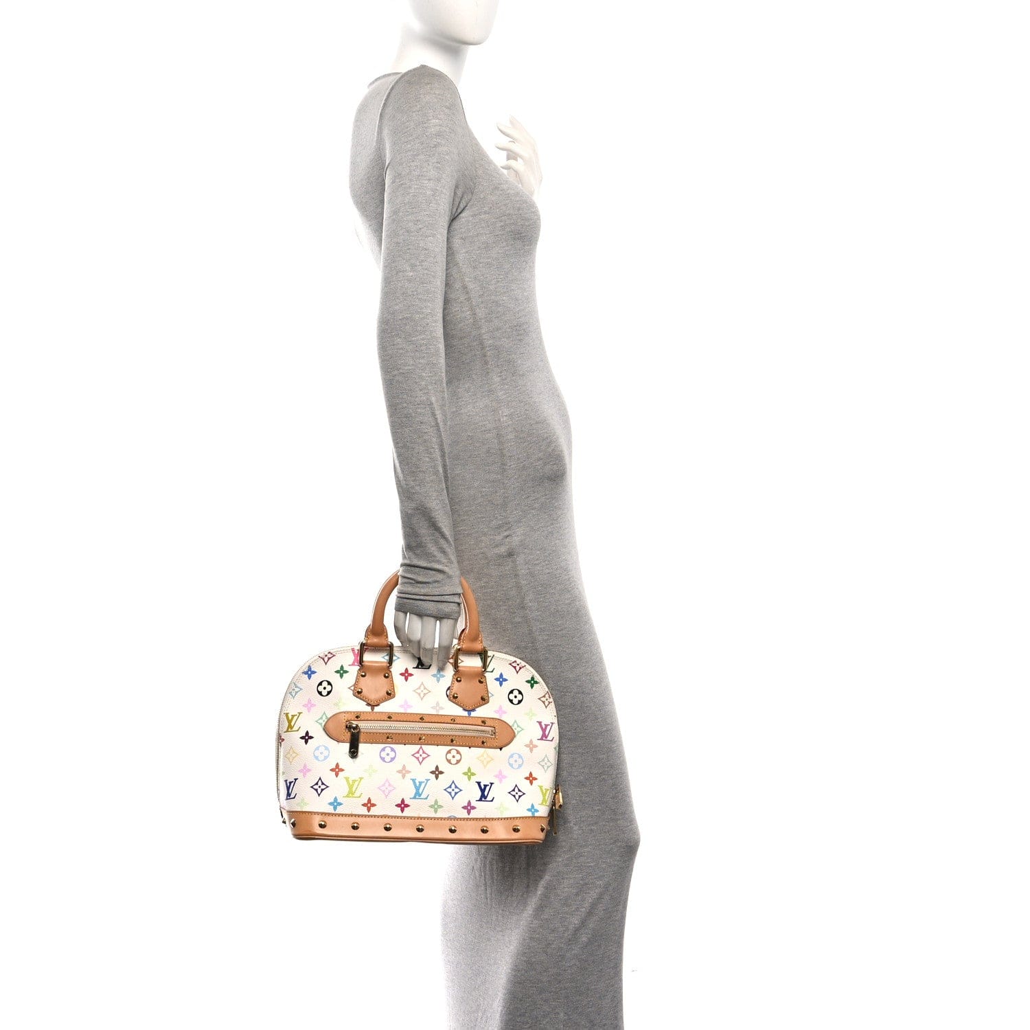 Louis Vuitton Monogram Multicolor Alma White