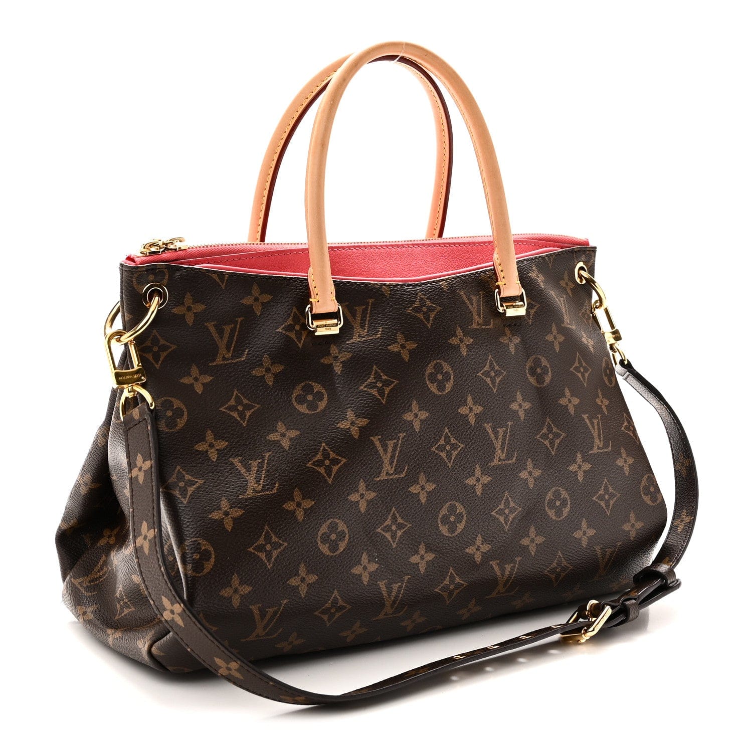 Louis Vuitton Monogram Pallas Rose Litchi