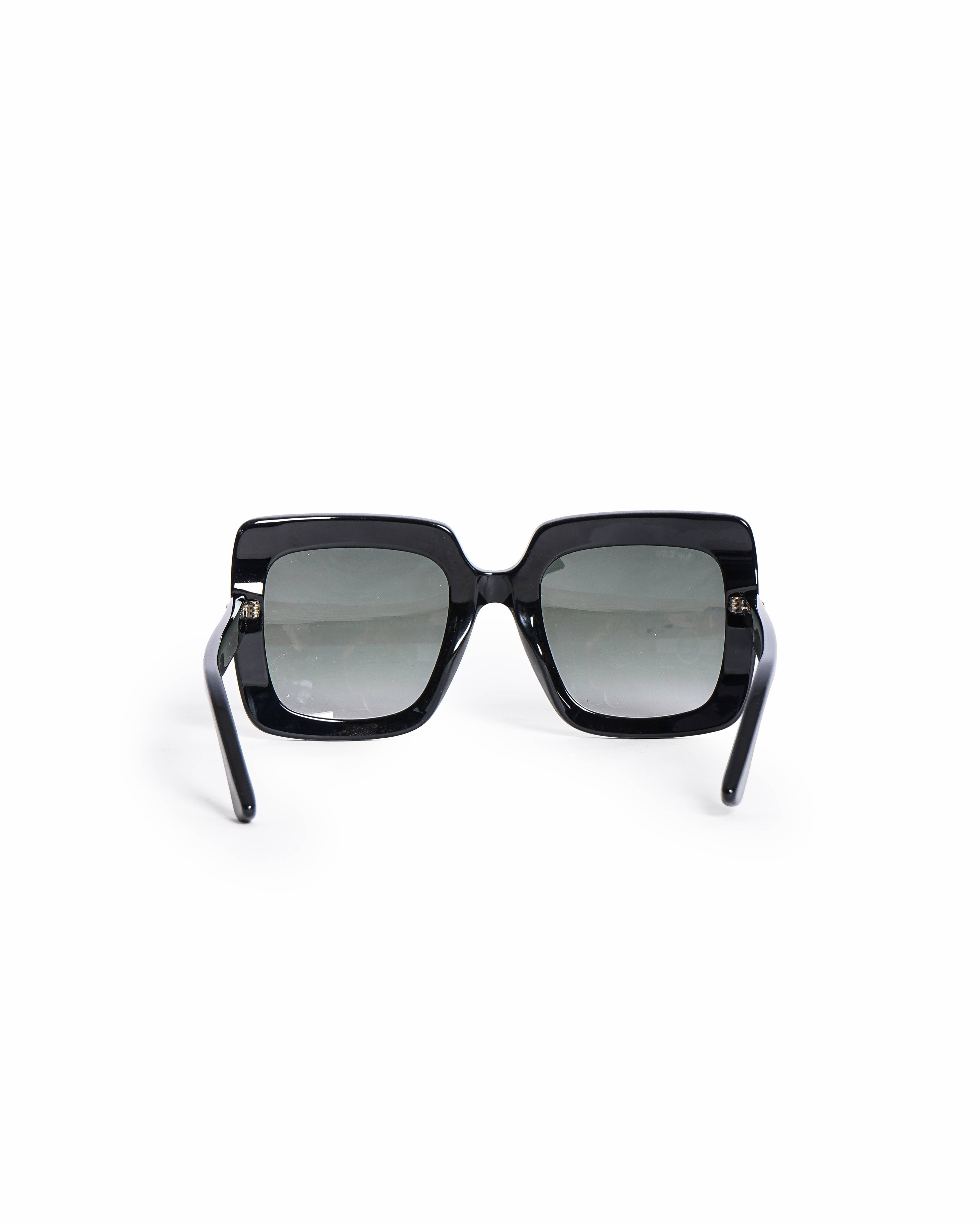 Gucci Black Oversized Square Acetate Sunglasses