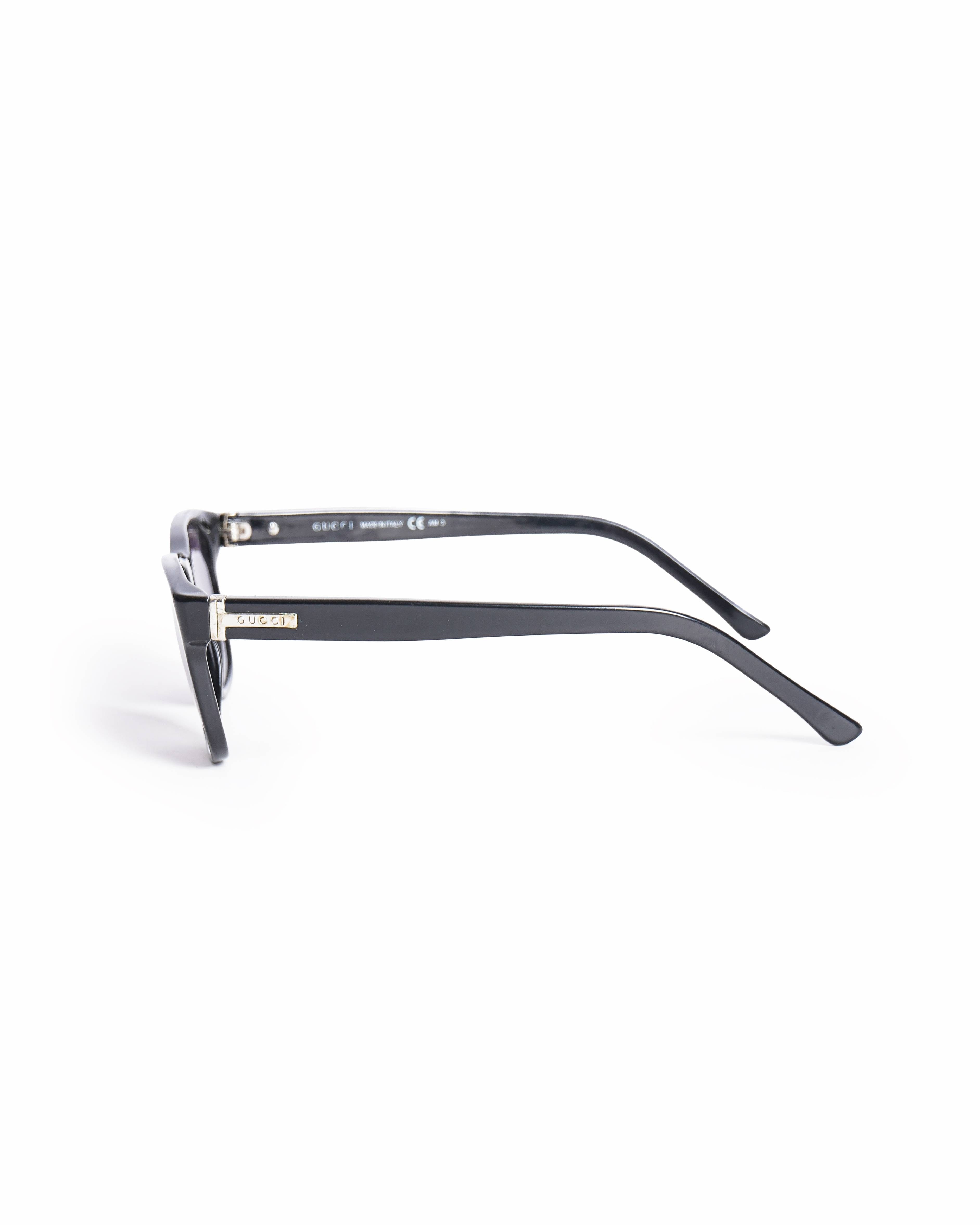 Gucci Men's Polished Black Square - Frame Sunglasses