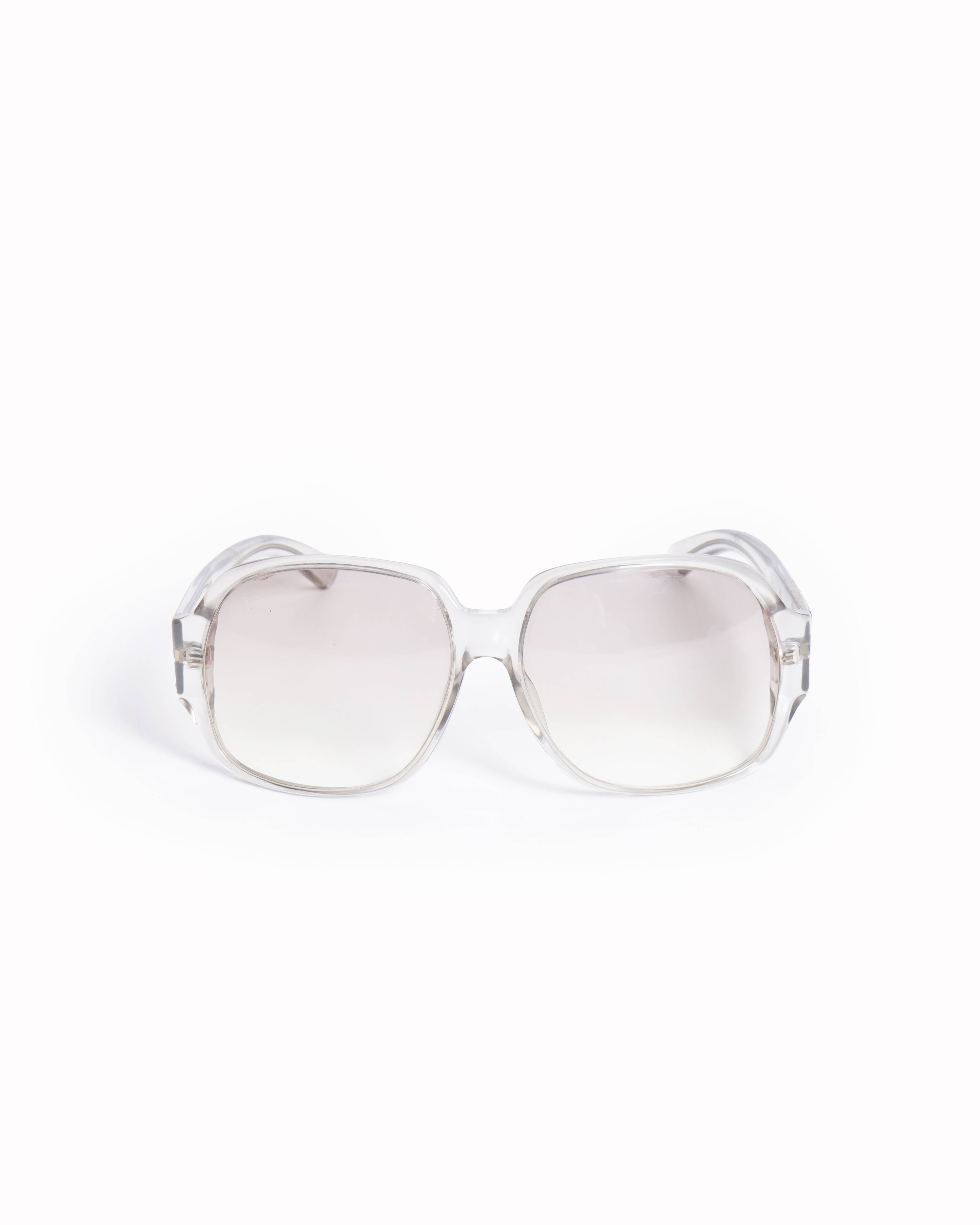 Gucci New Gucci Wide Lense Transparent Frame Sunglasses