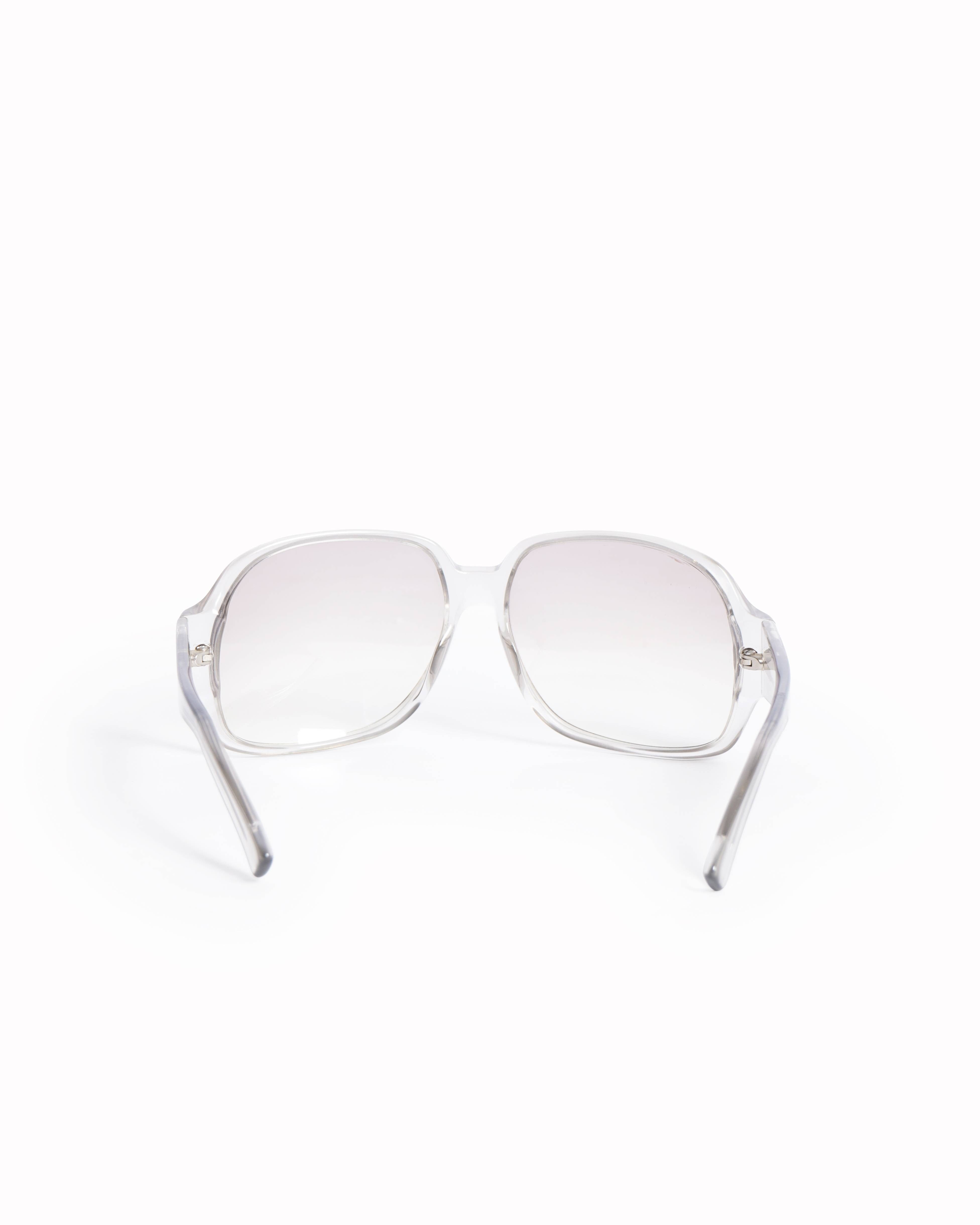 Gucci New Gucci Wide Lense Transparent Frame Sunglasses