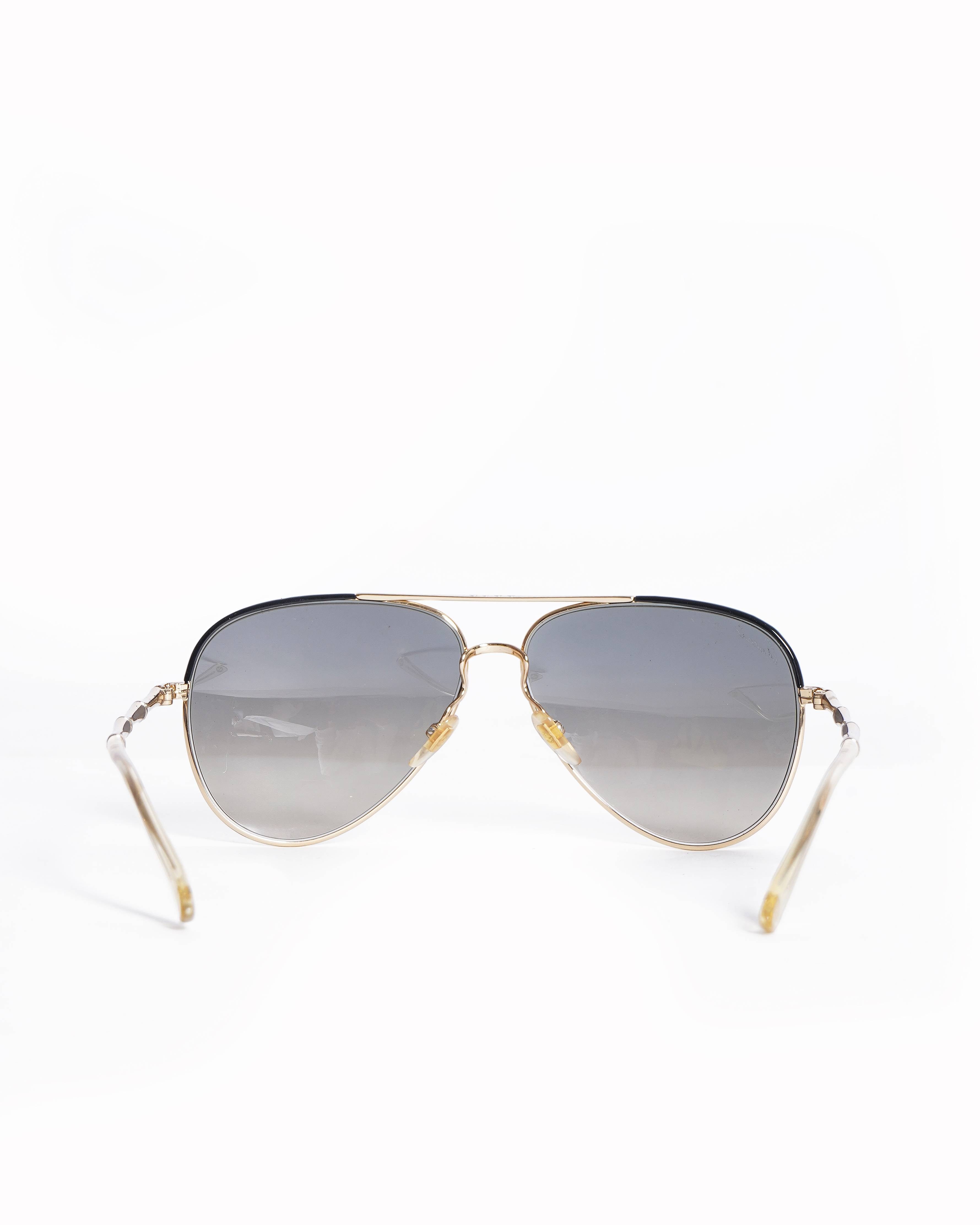 Gucci New Gucci men's sunglasses in gold/black frame
