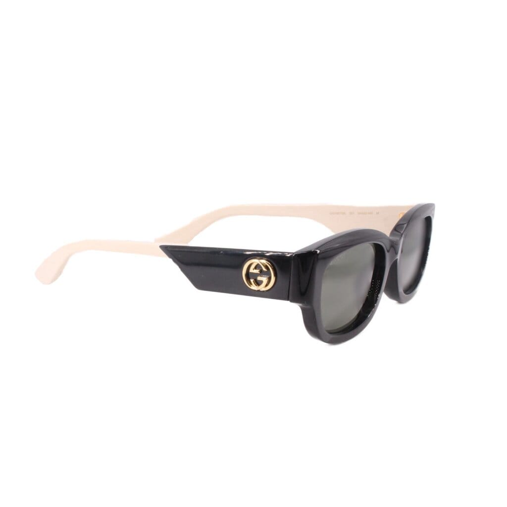 Gucci GG1667SK SUNGLASSES BLACK/CREAM