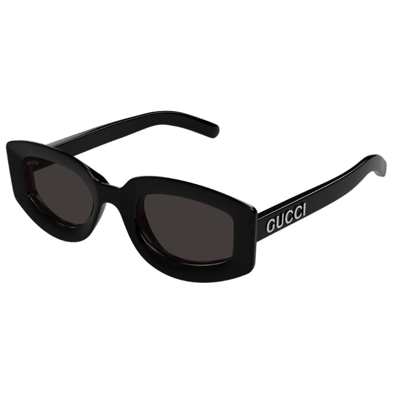 Gucci Sunglasses Geometric Full Rim, Black Frame And Grey Lens Gg1719S001