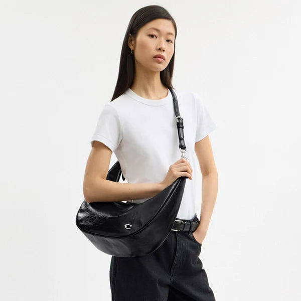 Coach Juliet Sling Bag Silver Black