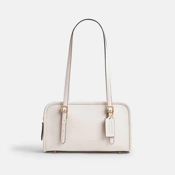 Coach Swing Zip Bag Brass Chalk