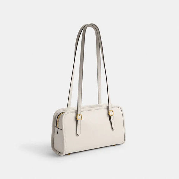 Coach Swing Zip Bag Brass Chalk
