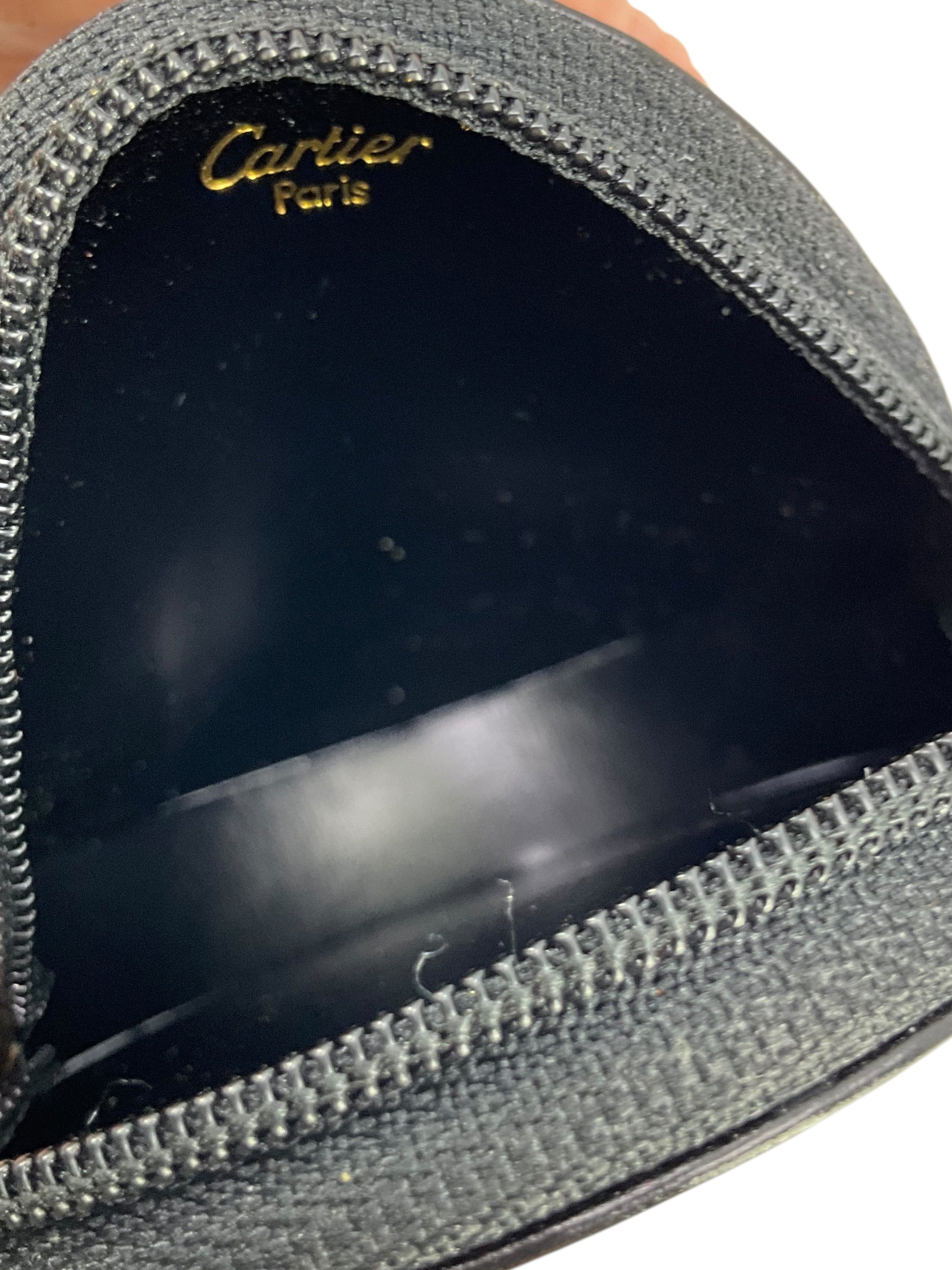Cartier Vintage Panthere Round Coin Pouch