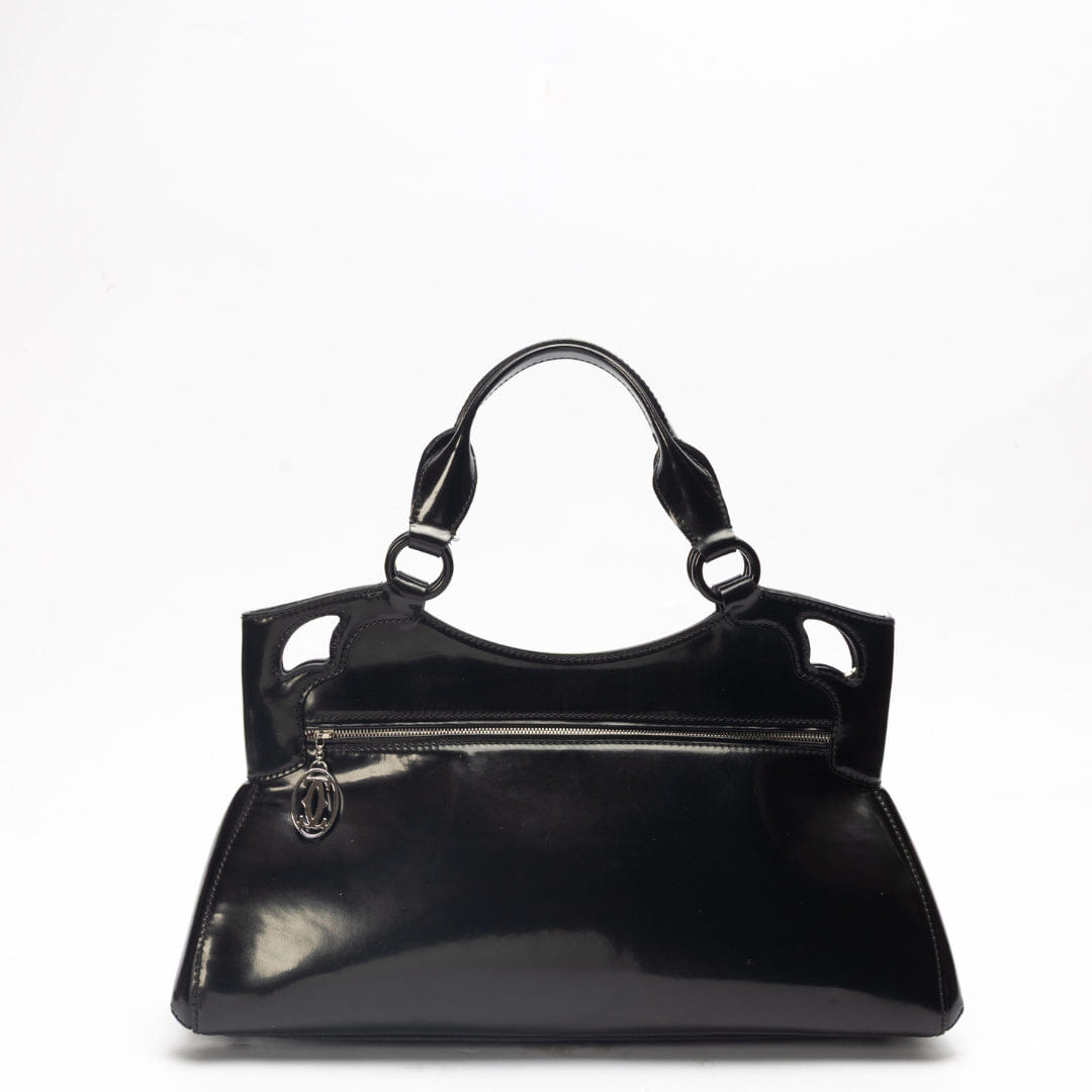 Cartier Black Patent Leather Marcello de Cartier Bag