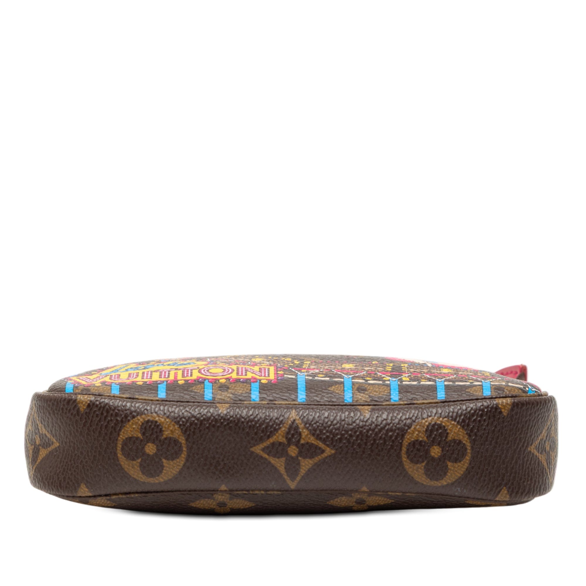 Louis Vuitton Monogram Vivienne Christmas Roller Coaster Mini Pochette Accessoires